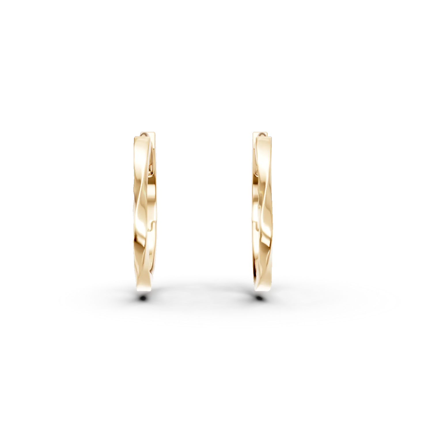 Cercei creole din argint galben