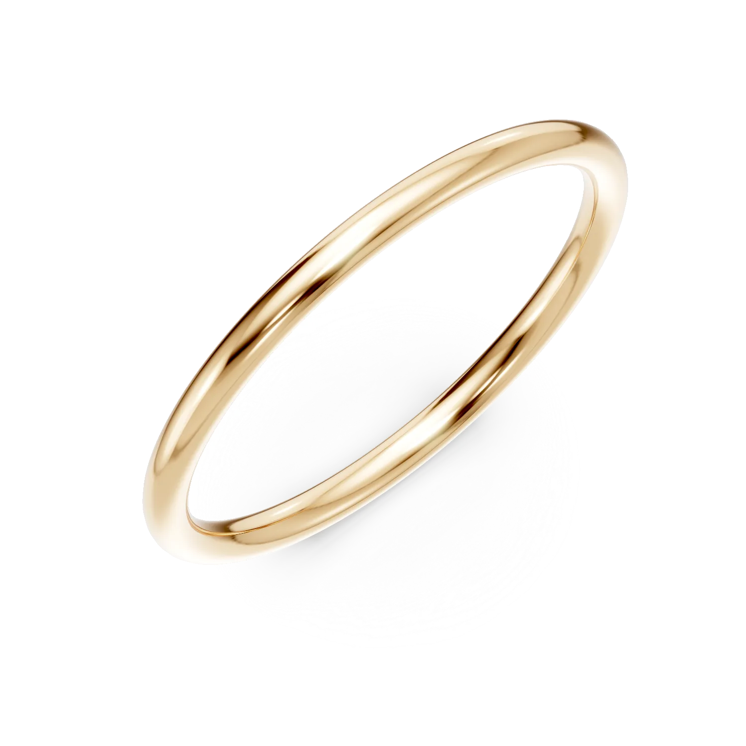 Inel minimalist din argint galben