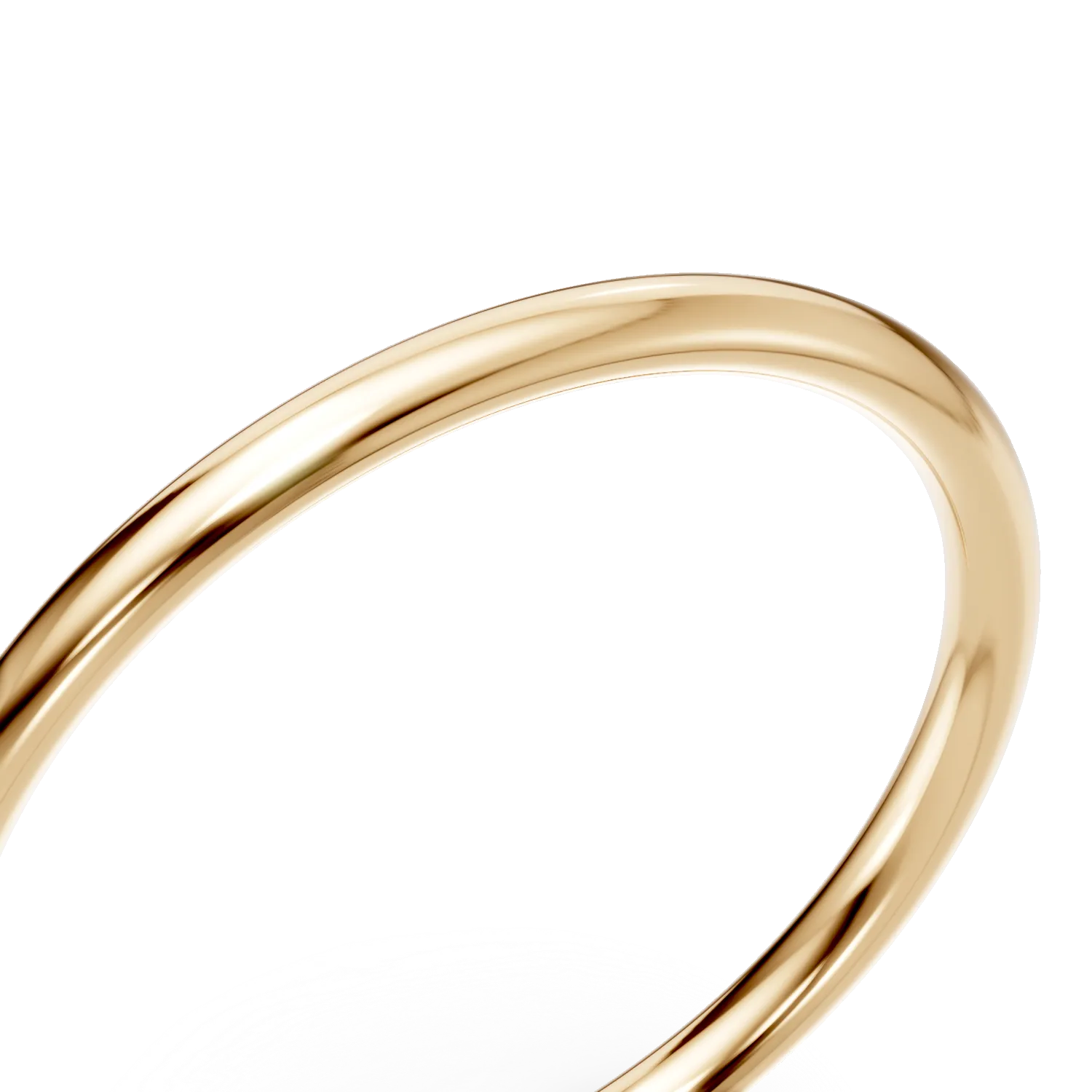 Inel minimalist din argint galben