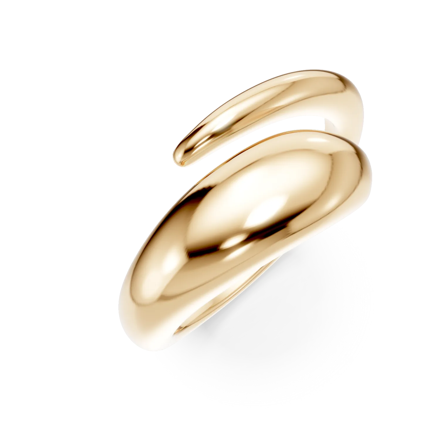 Inel deschis din argint galben