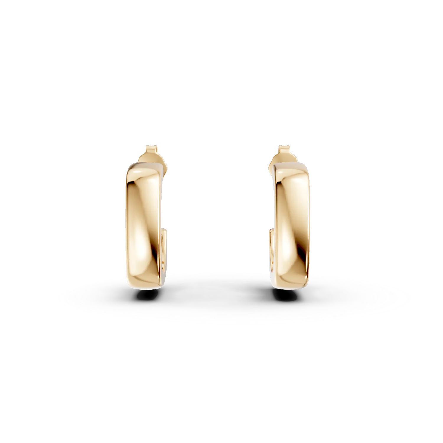 Cercei cu surub din argint galben