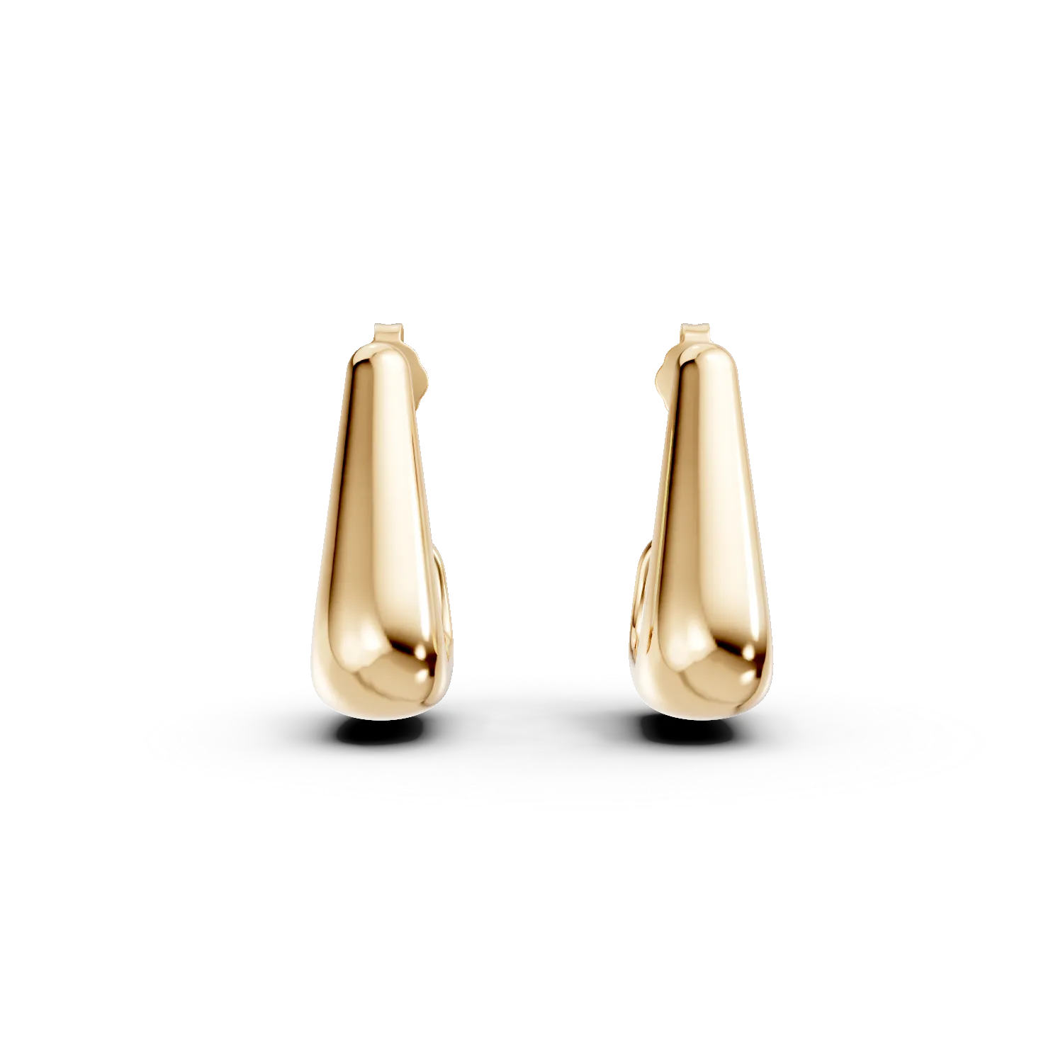 Cercei cu surub din argint galben