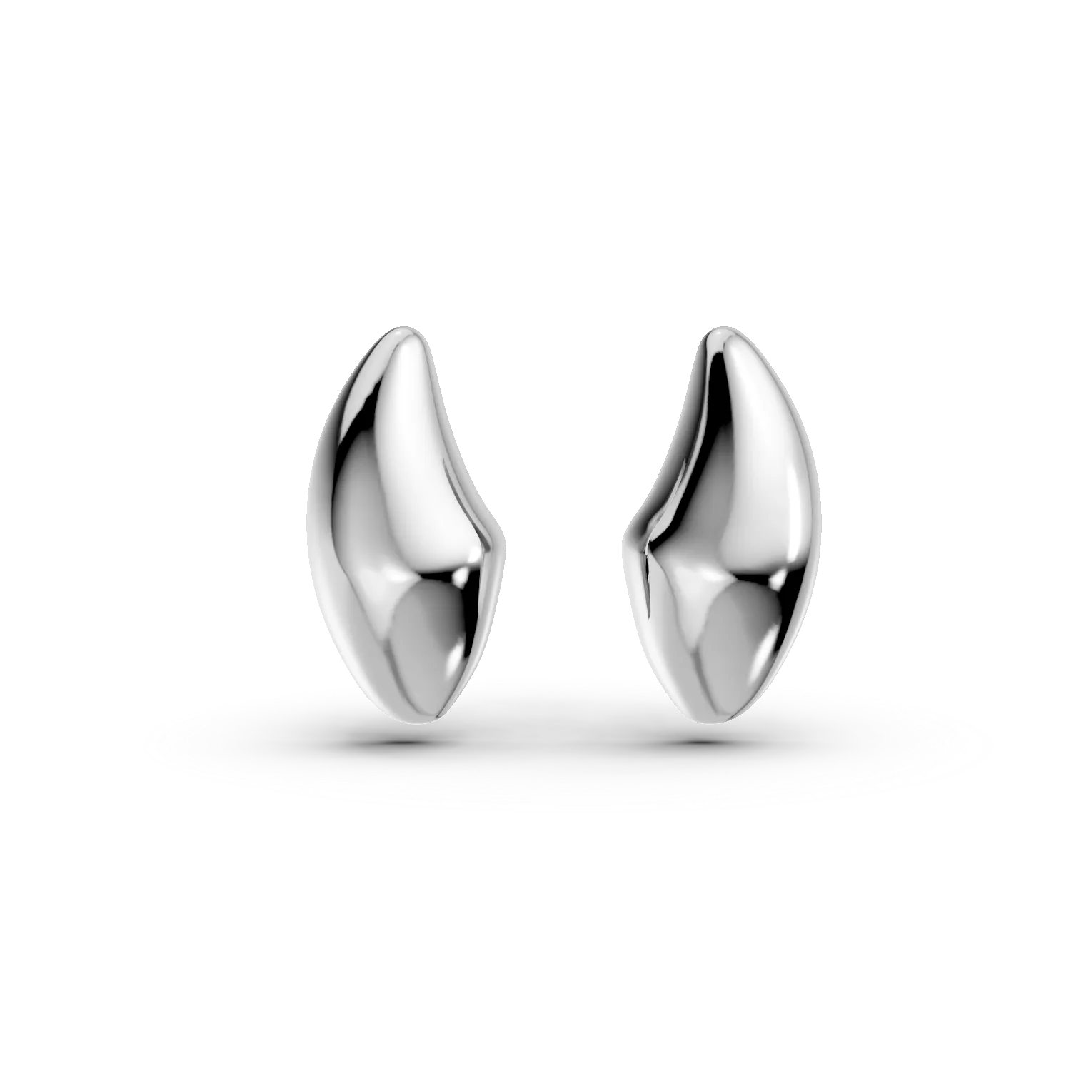 Cercei model abstract din argint