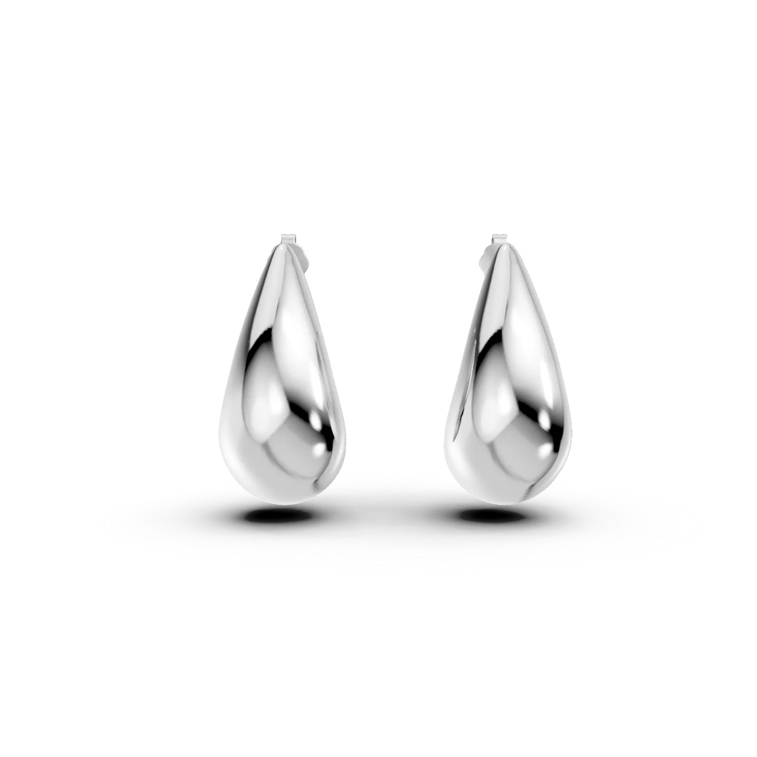 Cercei lacrima cu surub din argint