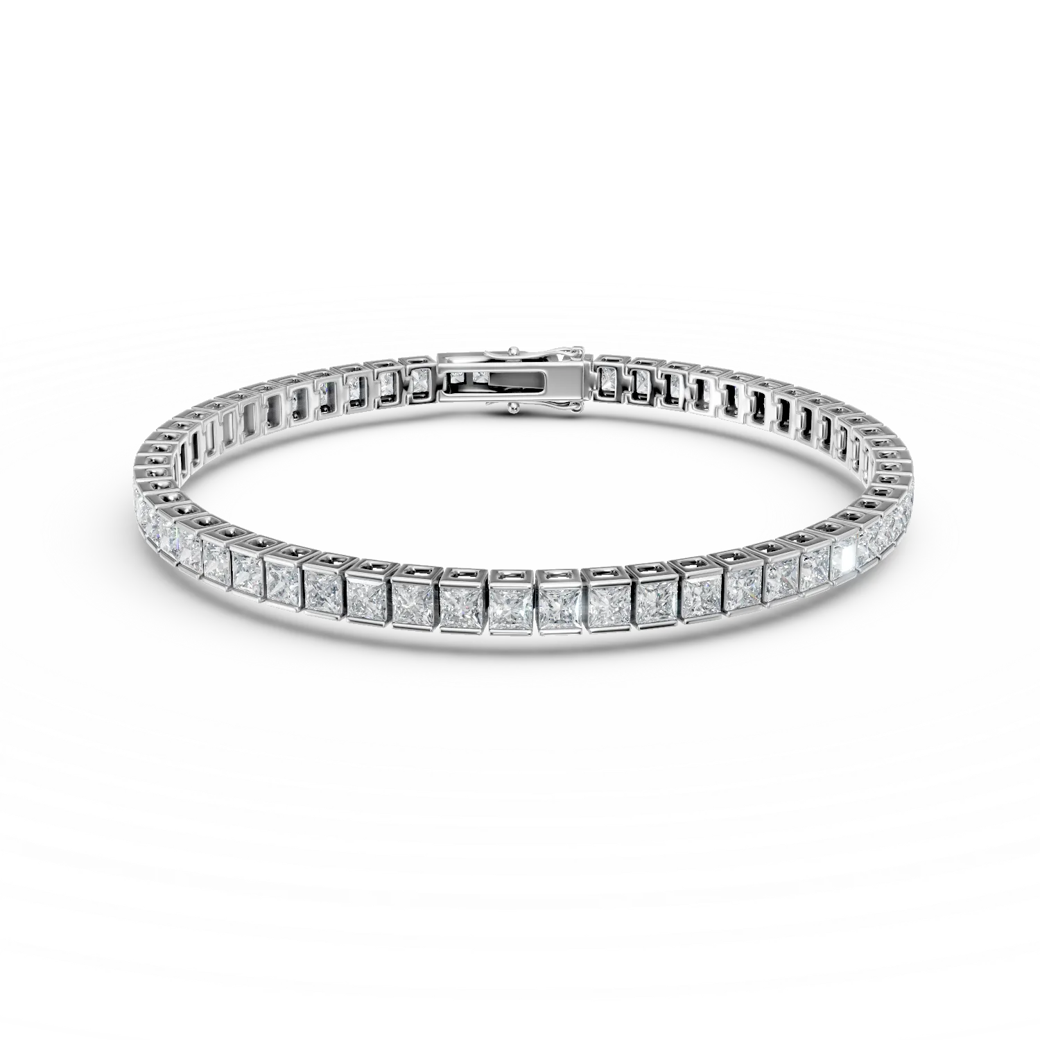 Bratara tennis din argint cu zirconii