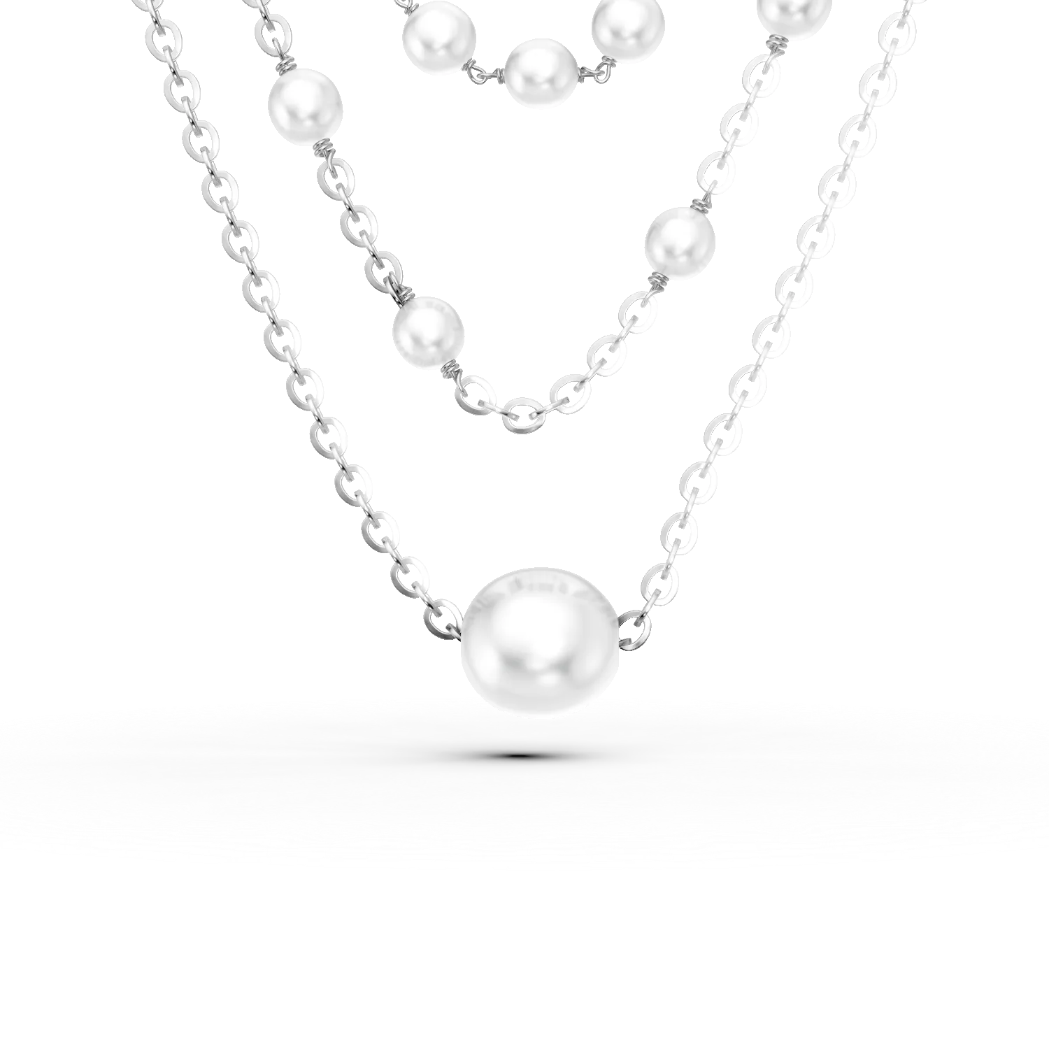 Colier cu perle din argint