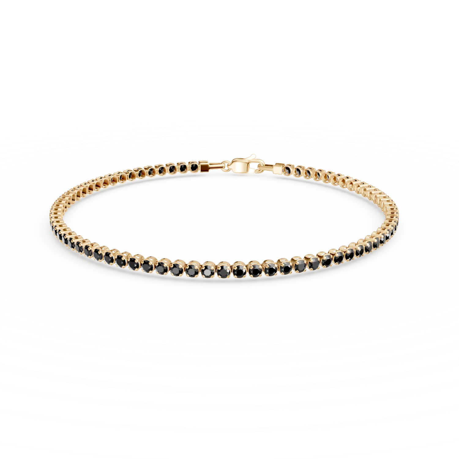 Bratara tennis din aur galben cu zirconii negre Apparel & Accessories > Jewelry > Bracelets DAAR 2 Bratara tennis din aur galben cu zirconii negre Apparel & Accessories > Jewelry > Bracelets DAAR 2