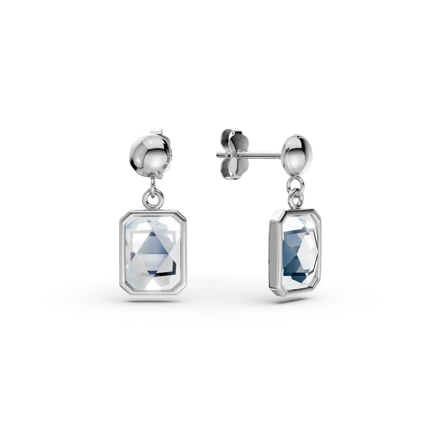 Cercei geometrici din aur alb cu zirconii Apparel & Accessories > Jewelry > Earrings DAAR 2 Cercei geometrici din aur alb cu zirconii Apparel & Accessories > Jewelry > Earrings DAAR 2