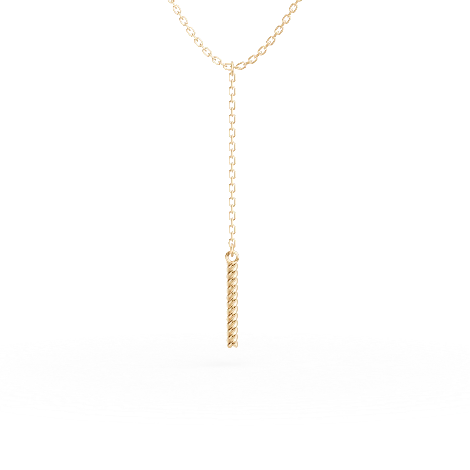 Colier minimalist din aur galben