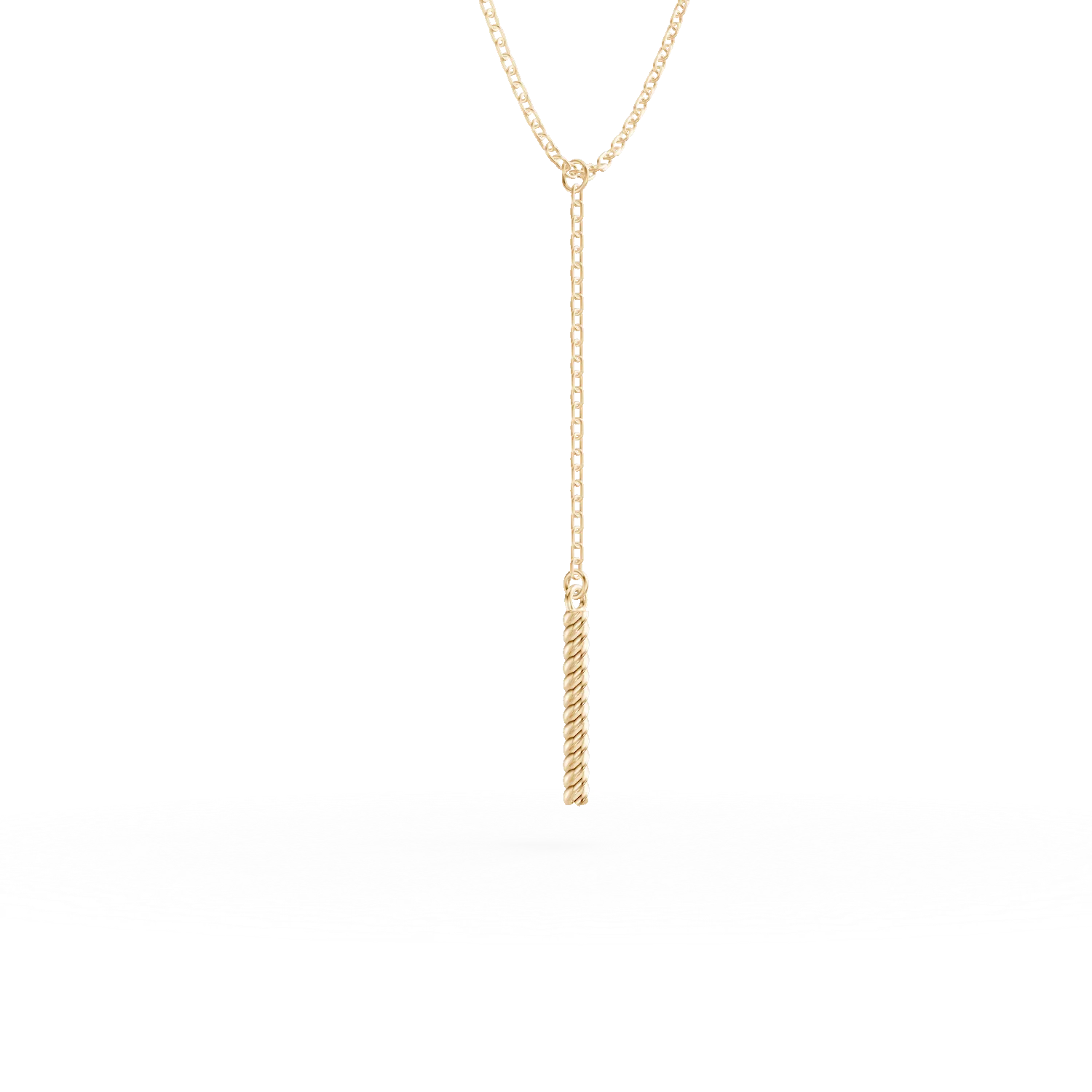 Colier minimalist din aur galben