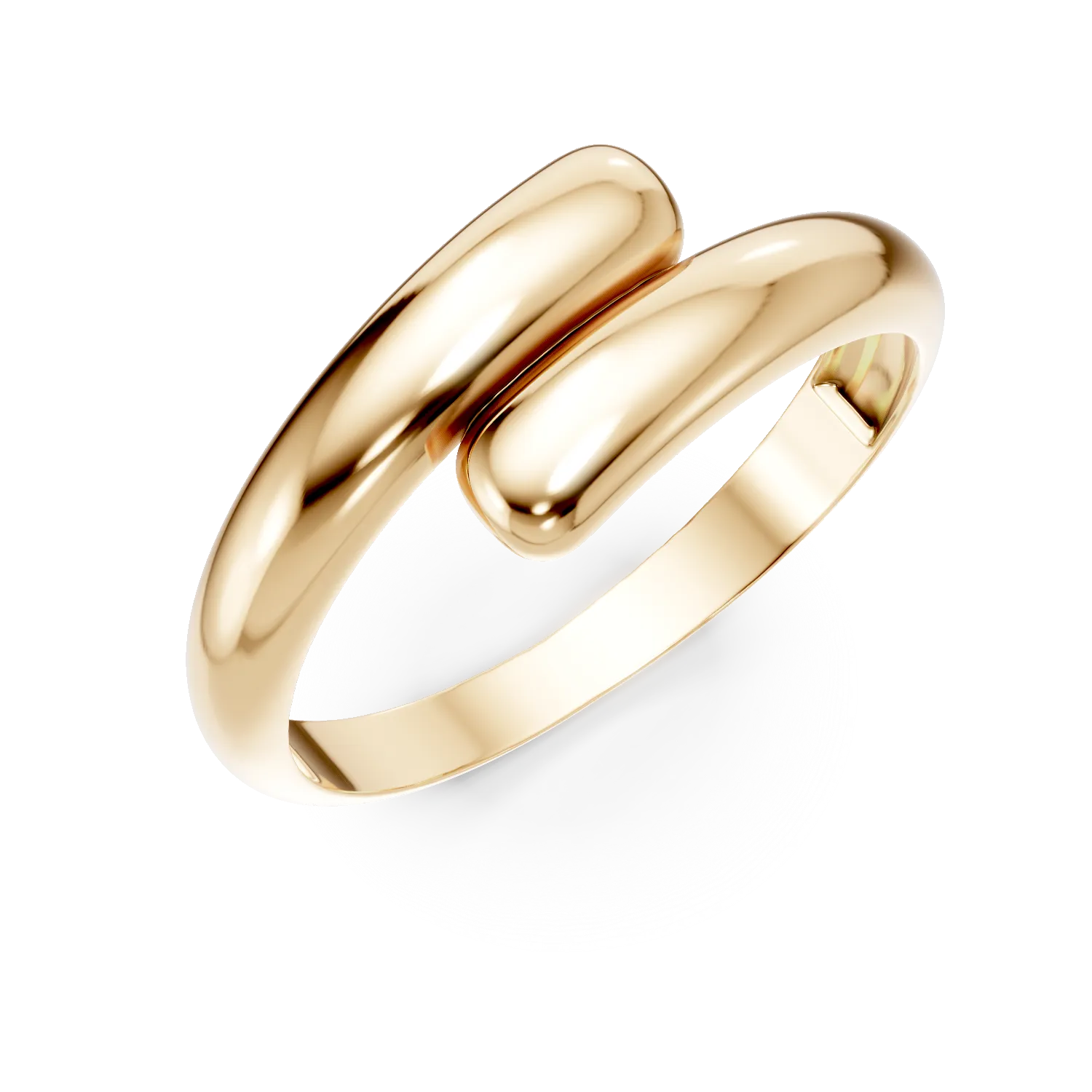 Inel minimalist din aur galben