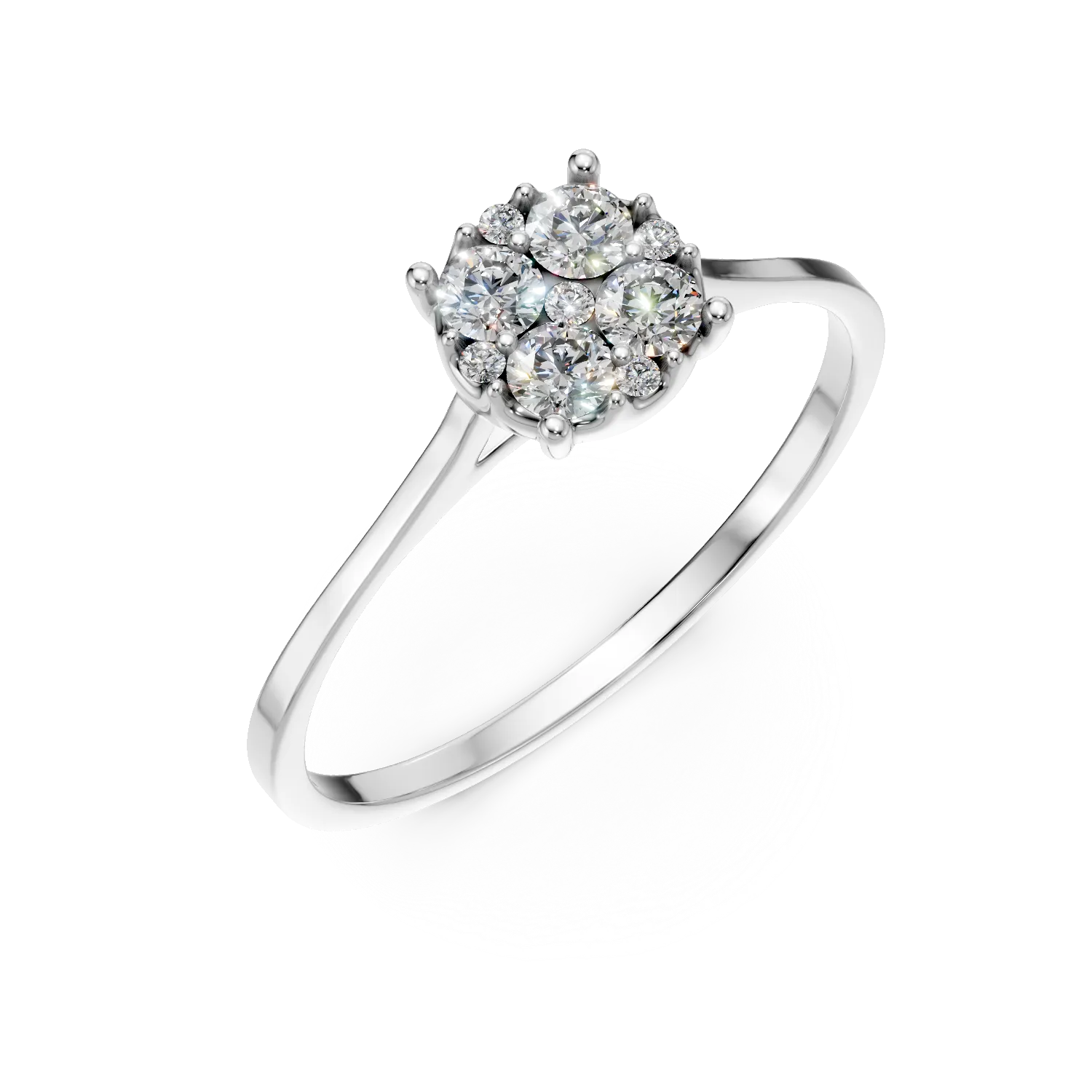 Inel de logodna din aur alb cu diamante create in laborator de 0.15ct Apparel & Accessories > Jewelry > Rings DAAR 2 Inel de logodna din aur alb cu diamante create in laborator de 0.15ct Apparel & Accessories > Jewelry > Rings DAAR 2