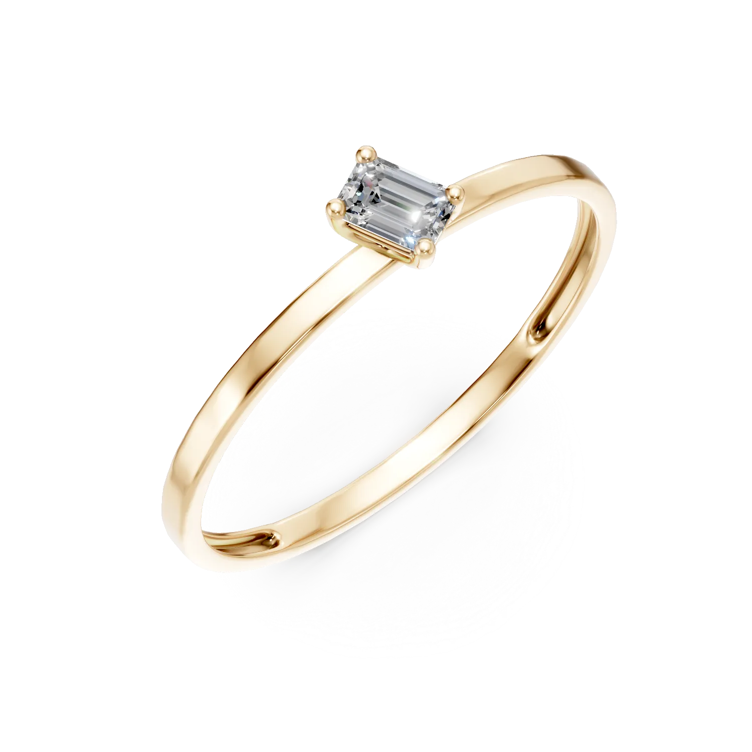 Inel de logodna din aur galben cu diamant solitaire de 0.1ct creat in laborator Apparel & Accessories > Jewelry > Rings DAAR 2 Inel de logodna din aur galben cu diamant solitaire de 0.1ct creat in laborator Apparel & Accessories > Jewelry > Rings DAAR 2