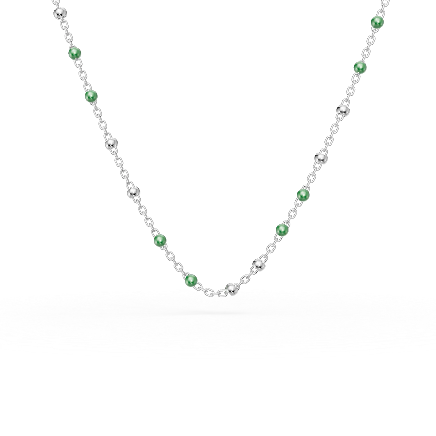 Lant cu bilute din argint