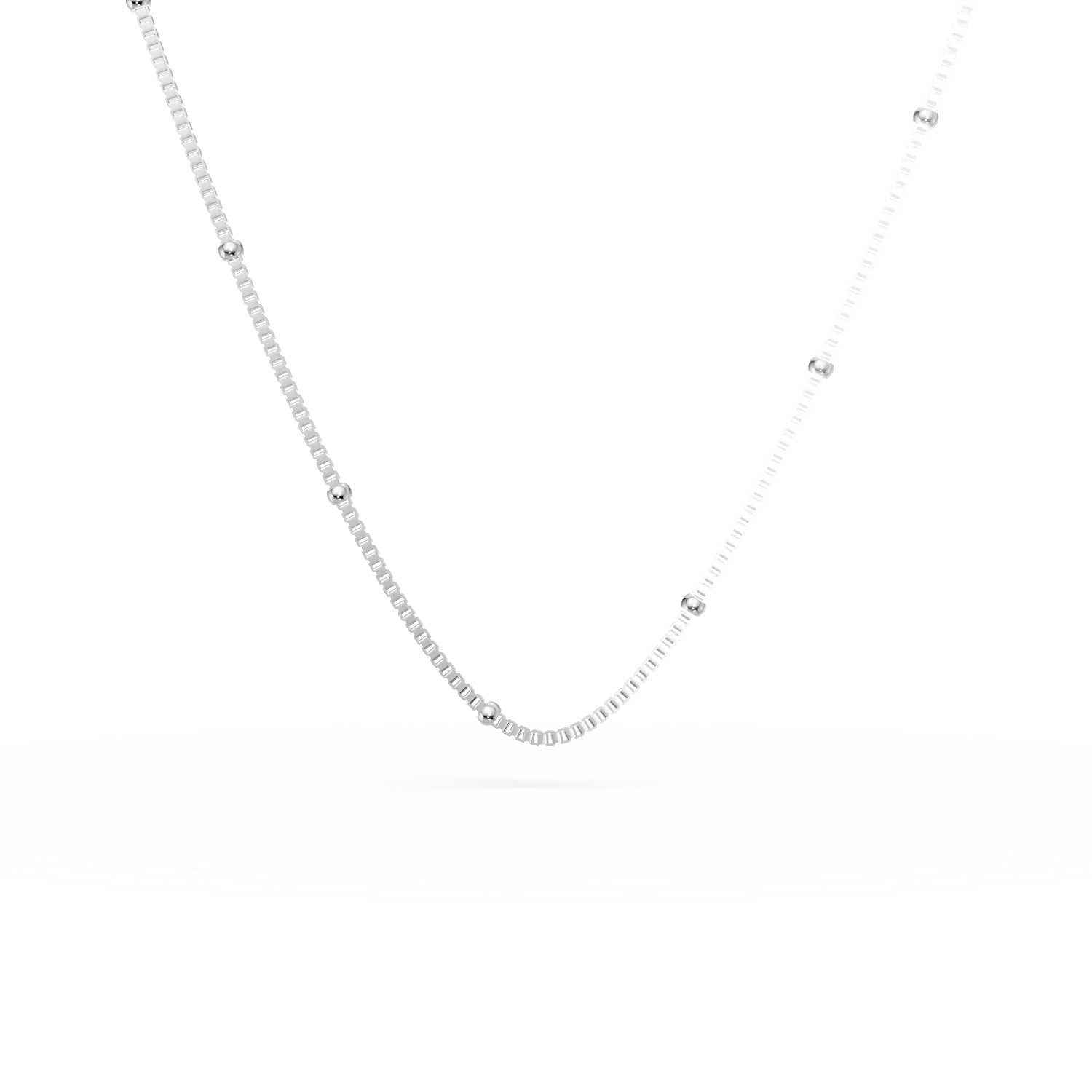 Lant cu bilute din argint
