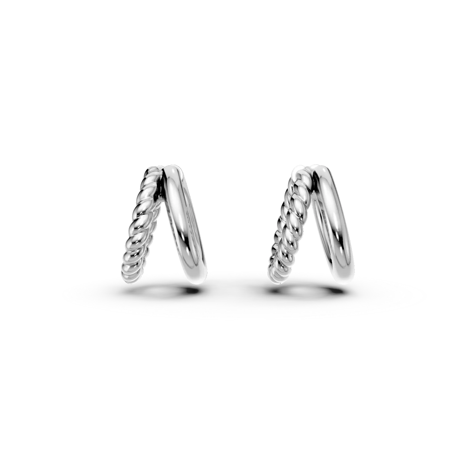 Cercei dubli din argint