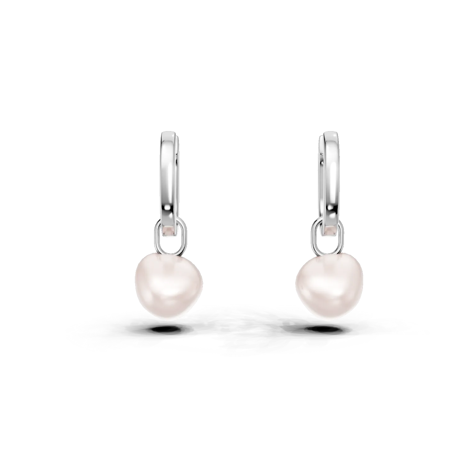 Cercei din argint cu perle sintetice