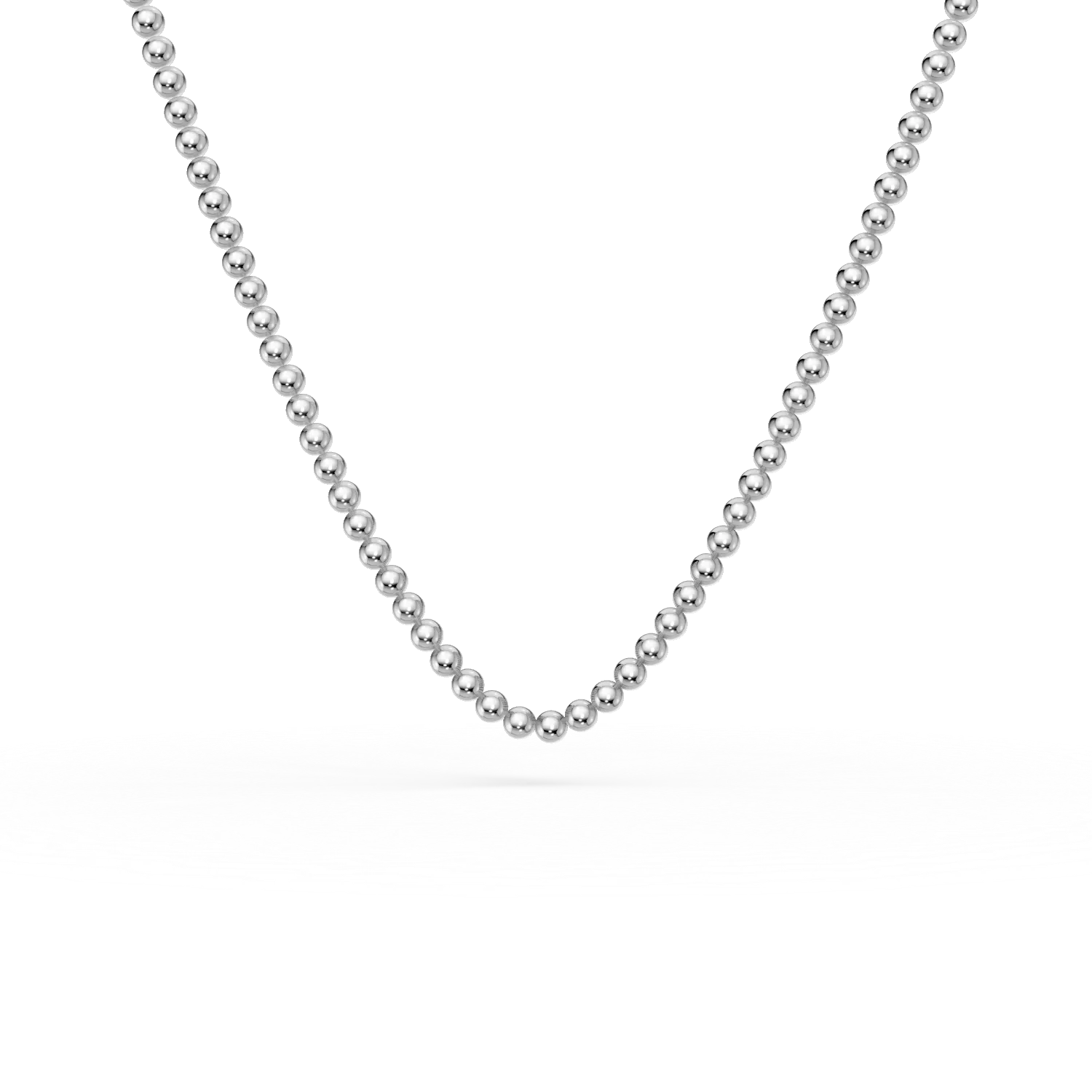 Lant cu bilute din argint