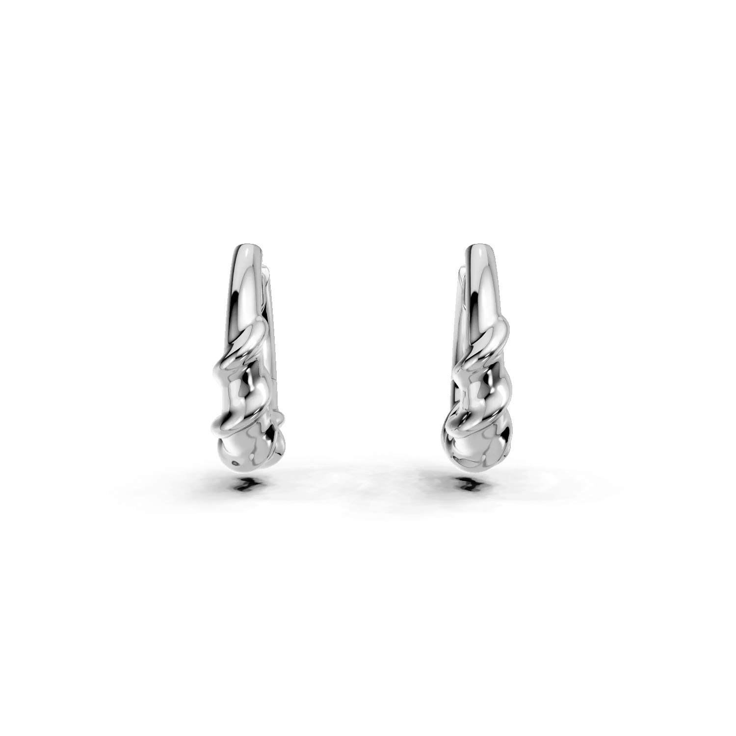 Cercei creole cu striatii din argint