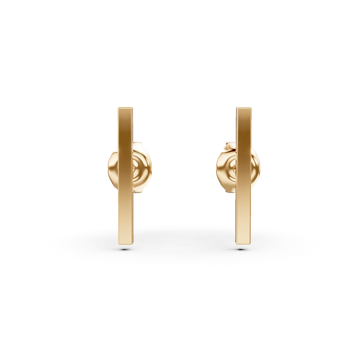 Cercei minimalisti din aur galben