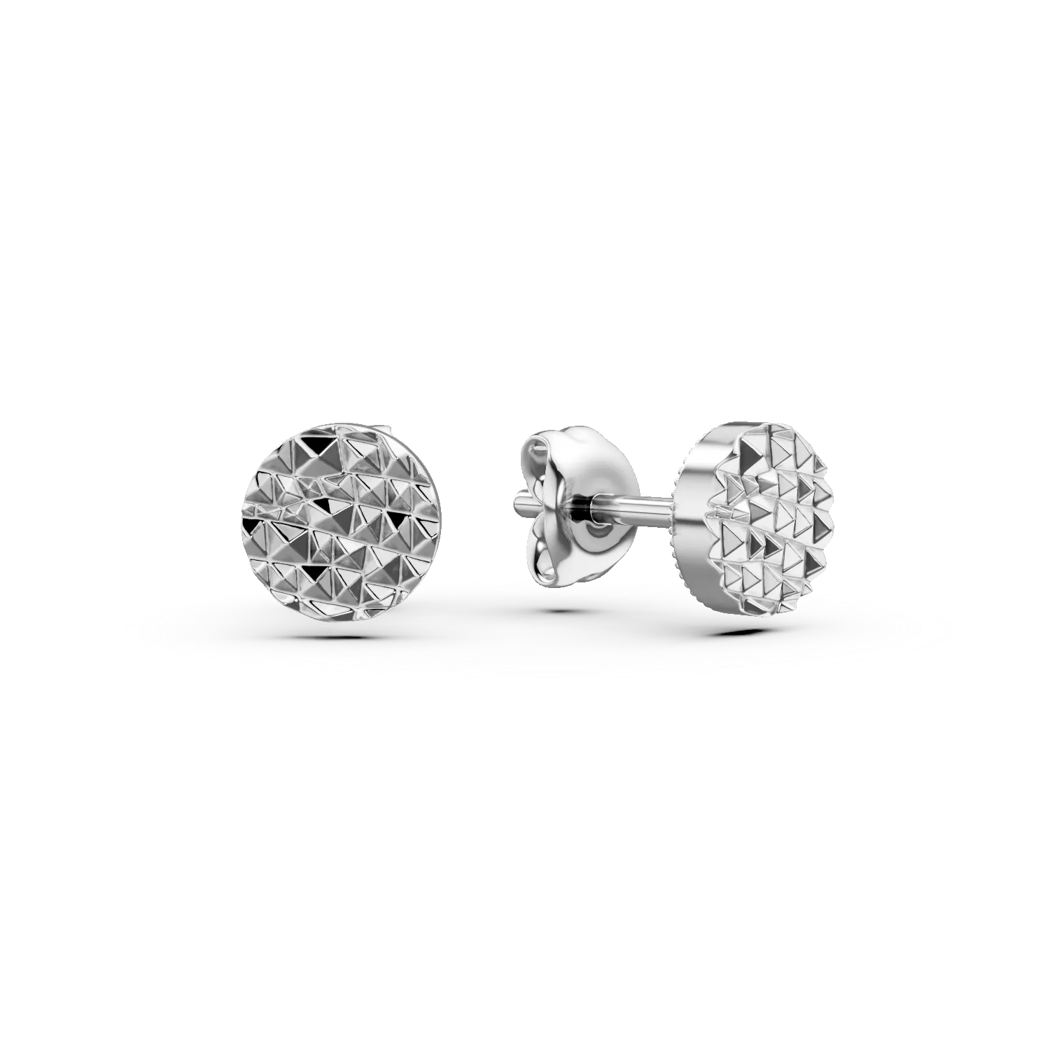 Cercei rotunzi cu striatii din aur alb Apparel & Accessories > Jewelry > Earrings DAAR 2 Cercei rotunzi cu striatii din aur alb Apparel & Accessories > Jewelry > Earrings DAAR 2