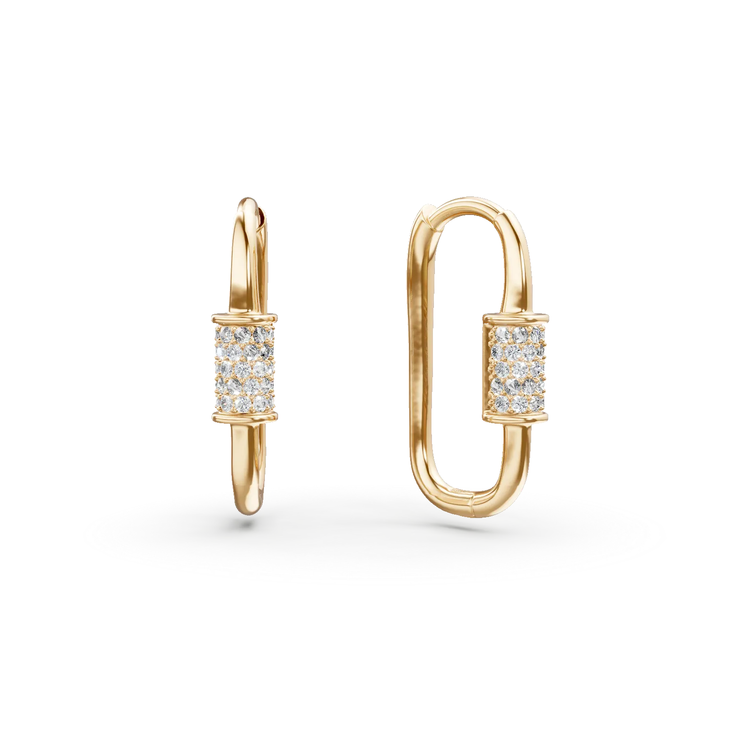 Cercei geometrici din aur galben cu zirconii Apparel & Accessories > Jewelry > Earrings DAAR 2 Cercei geometrici din aur galben cu zirconii Apparel & Accessories > Jewelry > Earrings DAAR 2