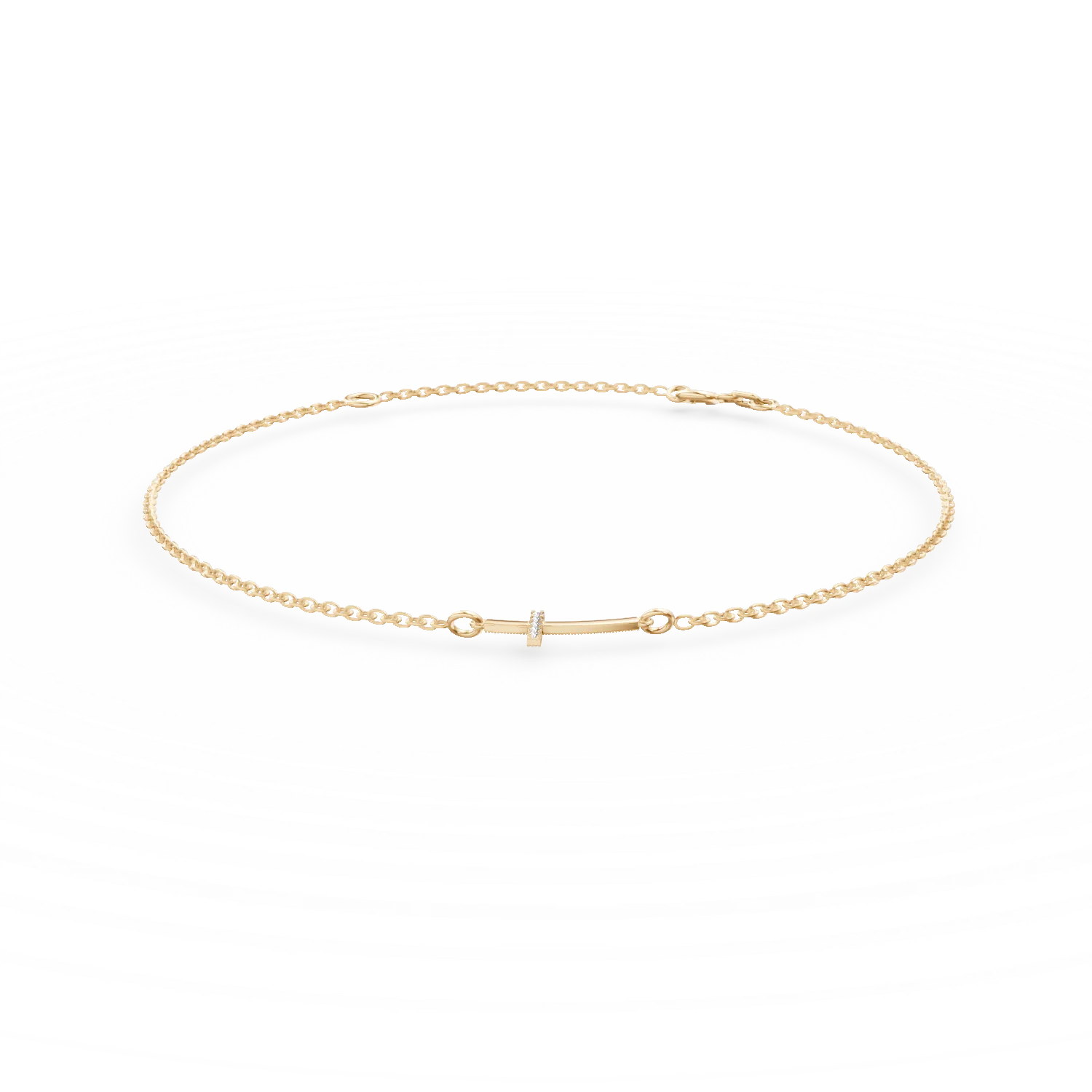 Bratara cu pandativ cruce din aur galben cu zirconii