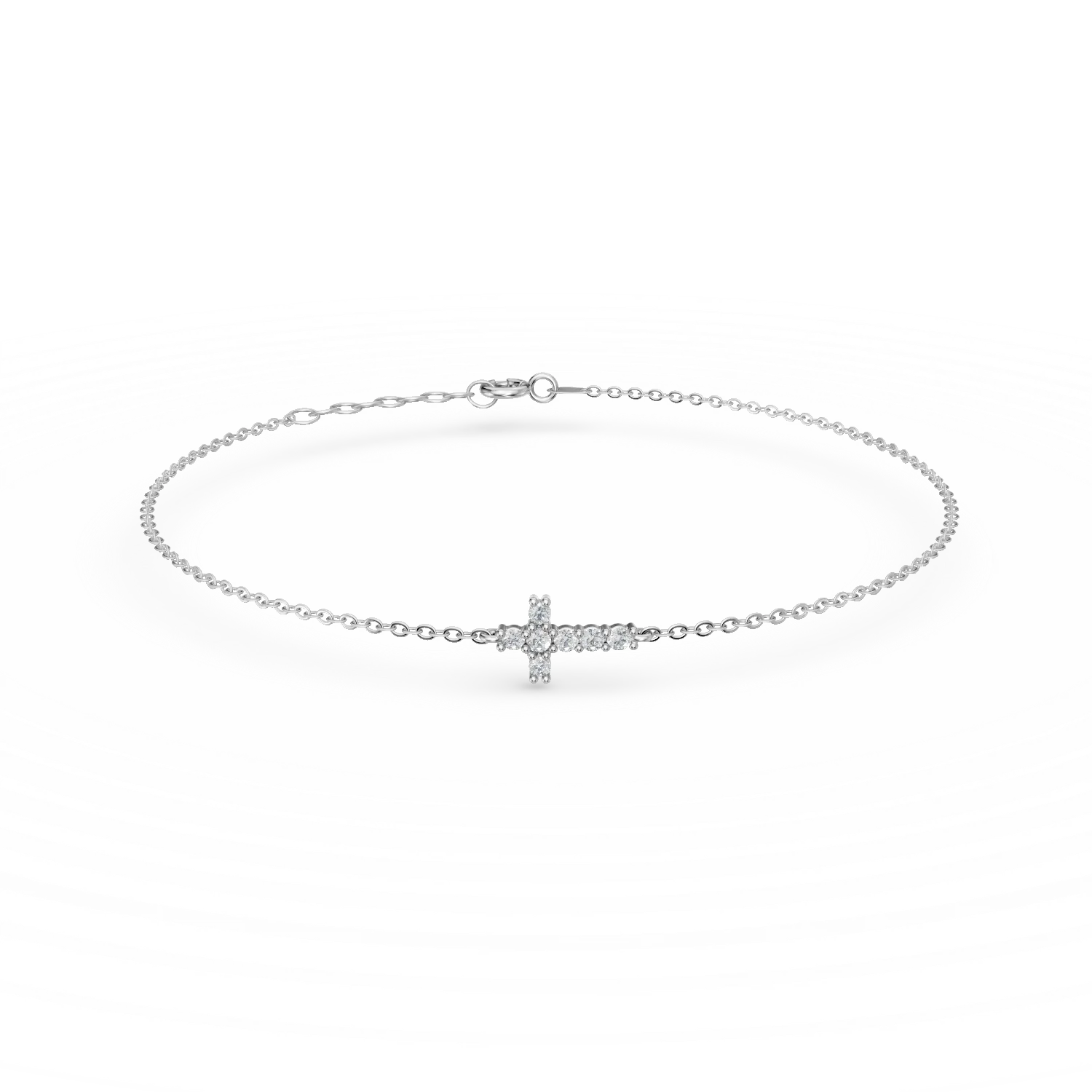 Bratara cu cruce din argint cu zirconii - imagine 7