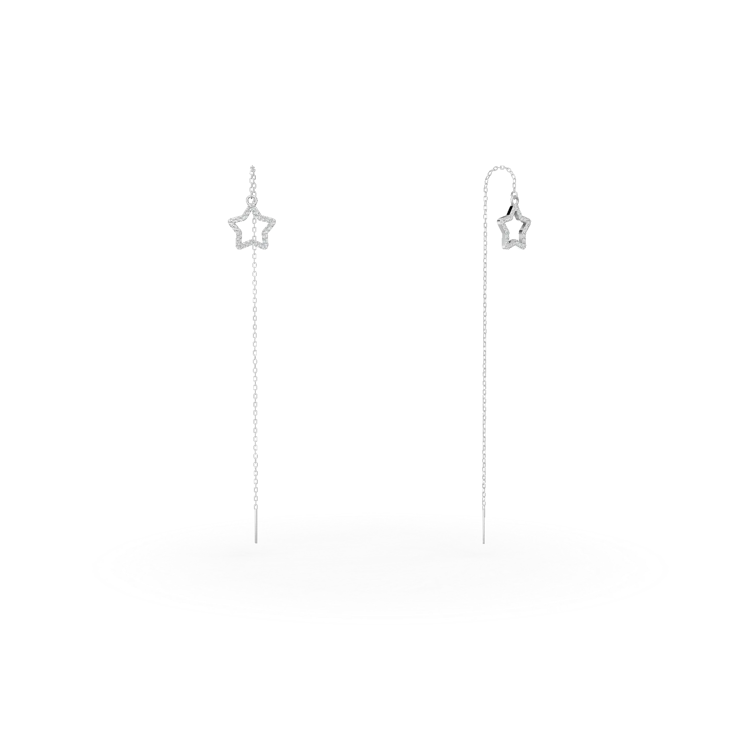 Cercei lungi cu stelute din argint cu zirconii Apparel & Accessories > Jewelry > Earrings DAAR 2 Cercei lungi cu stelute din argint cu zirconii Apparel & Accessories > Jewelry > Earrings DAAR 2