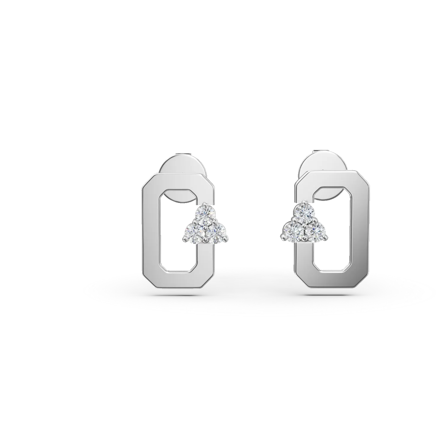 Cercei DAAR SPARK UP din aur alb