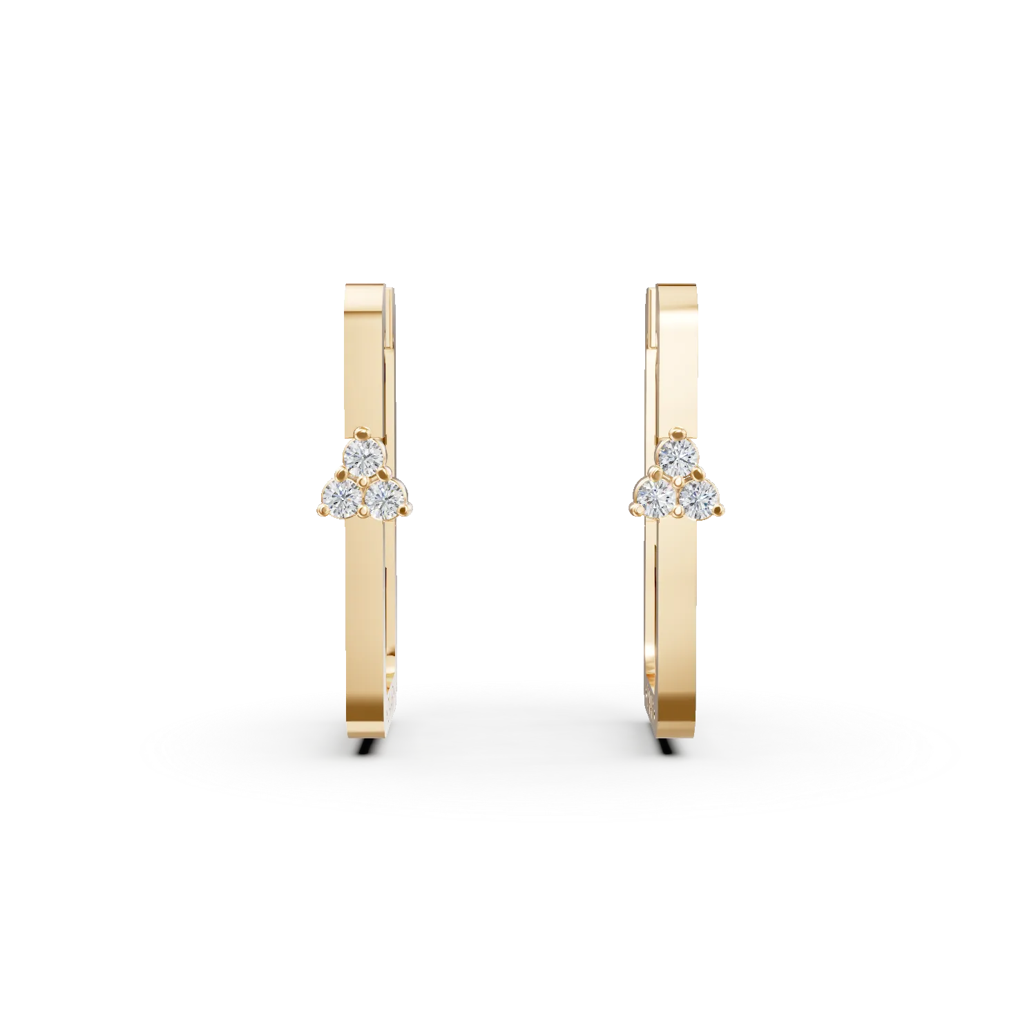 Cercei DAAR ARROW UP din aur galben