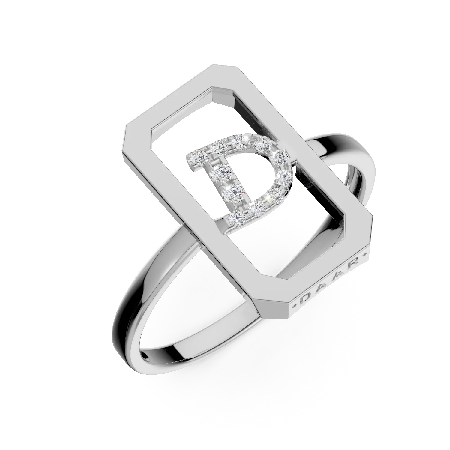 Inel DAR din DAAR din aur alb