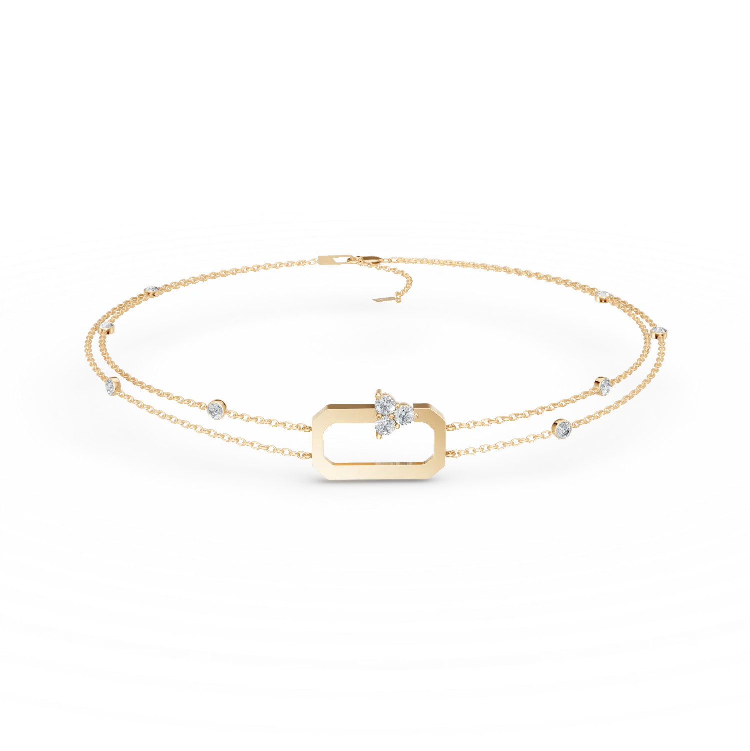 DAAR in bratara din aur galben