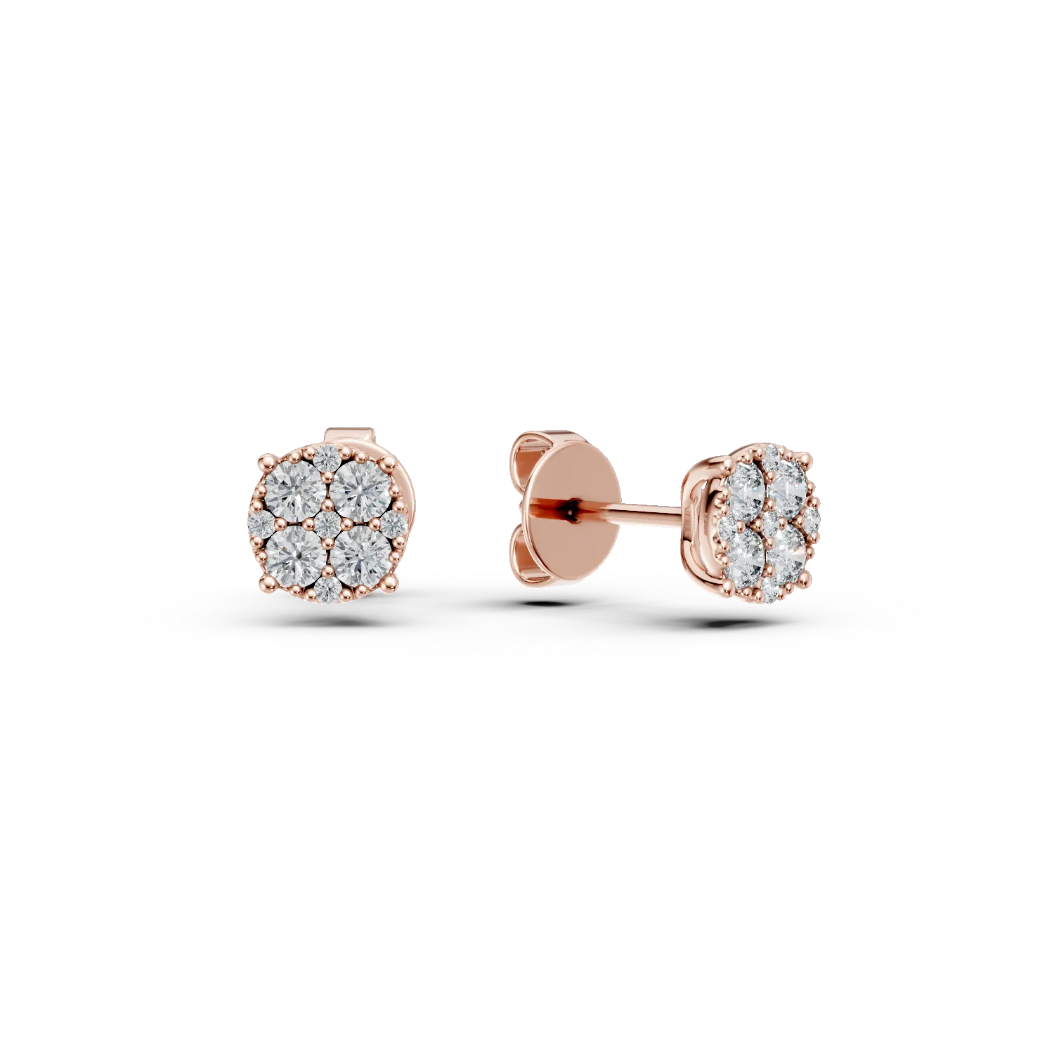 Cercei din aur roz cu diamante create in laborator de 0.3ct Apparel & Accessories > Jewelry > Earrings DAAR 2 Cercei din aur roz cu diamante create in laborator de 0.3ct Apparel & Accessories > Jewelry > Earrings DAAR 2