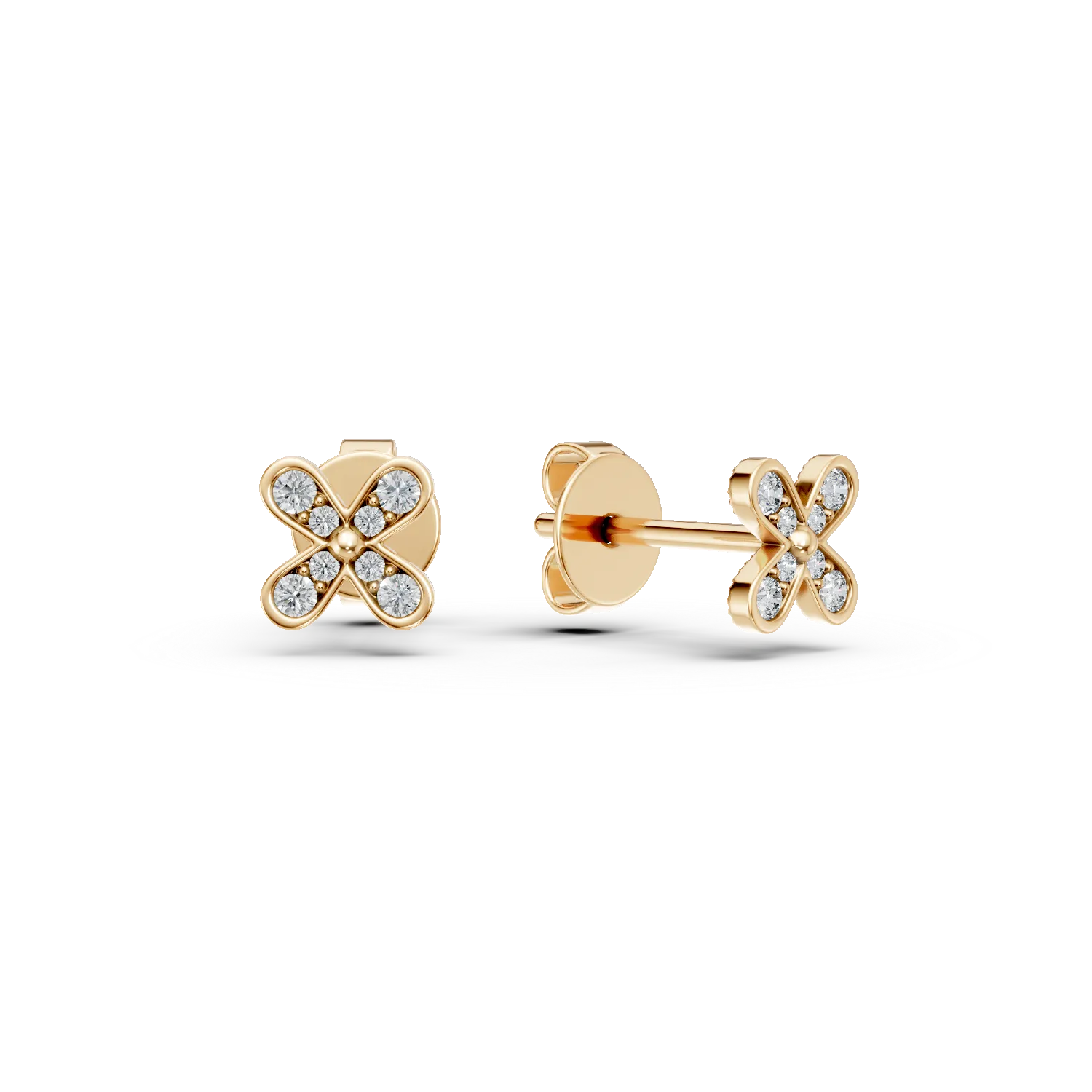 Cercei cu surub din aur galben cu zirconii Apparel & Accessories > Jewelry > Earrings DAAR 2 Cercei cu surub din aur galben cu zirconii Apparel & Accessories > Jewelry > Earrings DAAR 2