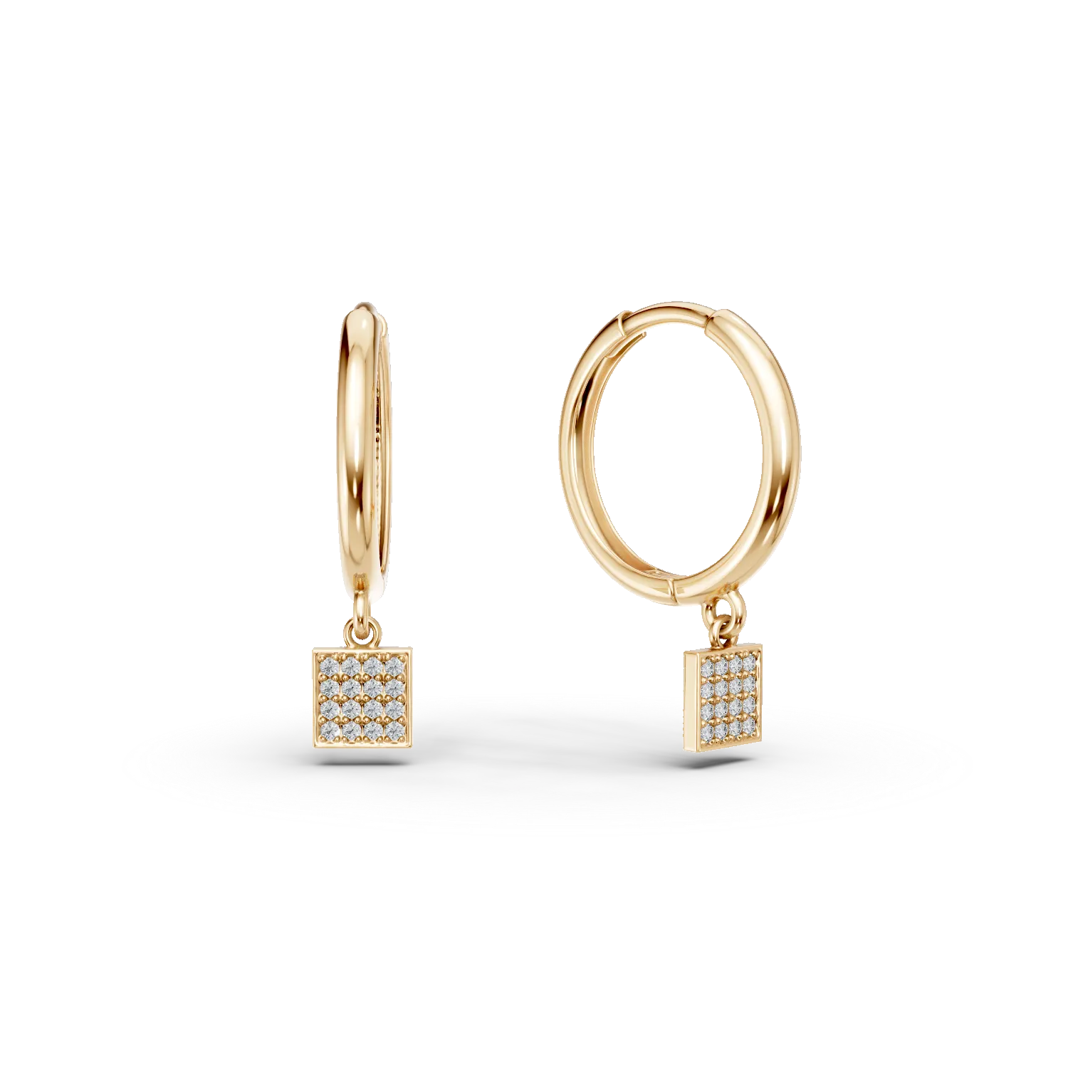 Cercei creole din aur galben cu zirconii Apparel & Accessories > Jewelry > Earrings DAAR 2 Cercei creole din aur galben cu zirconii Apparel & Accessories > Jewelry > Earrings DAAR 2