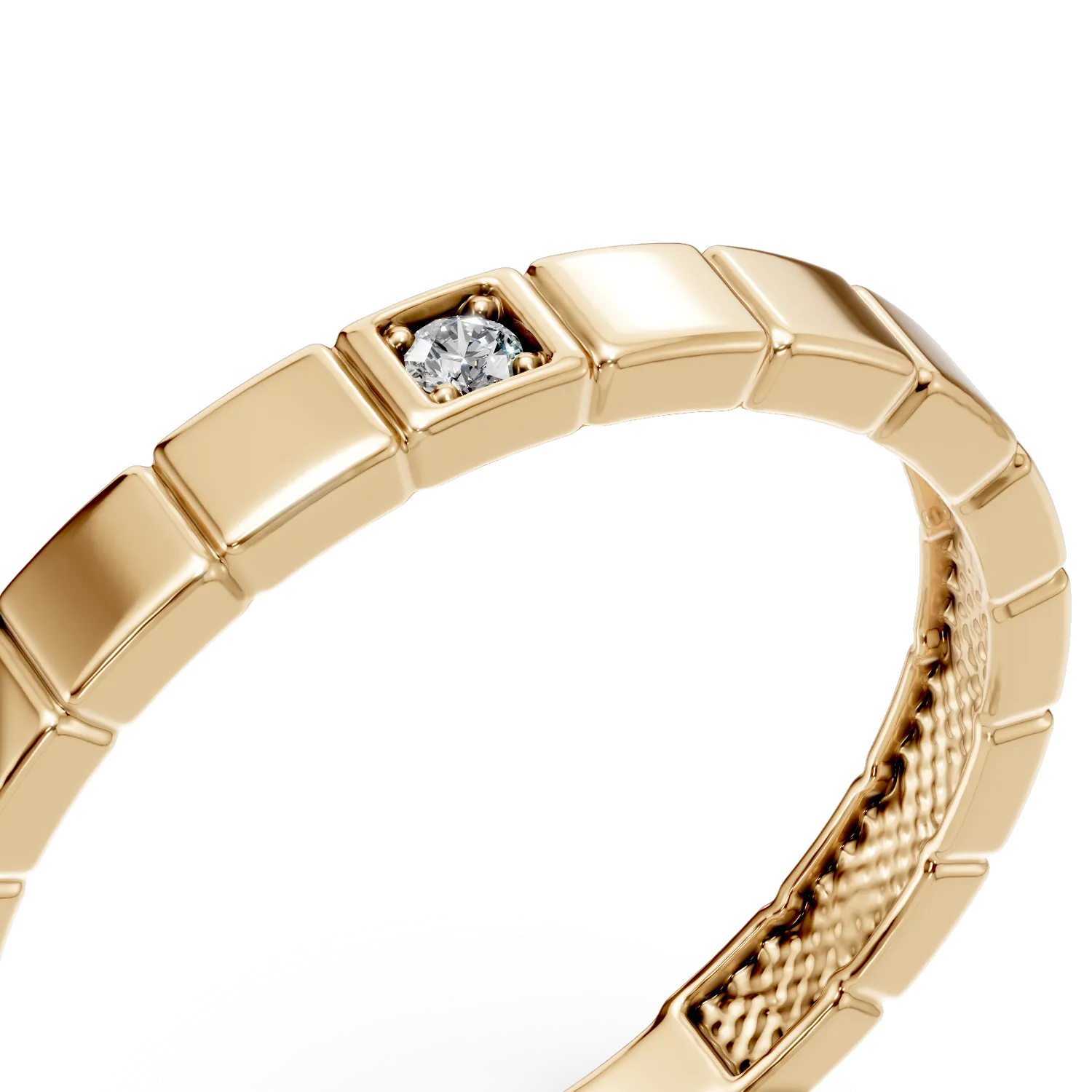 Inel din aur galben cu zirconia
