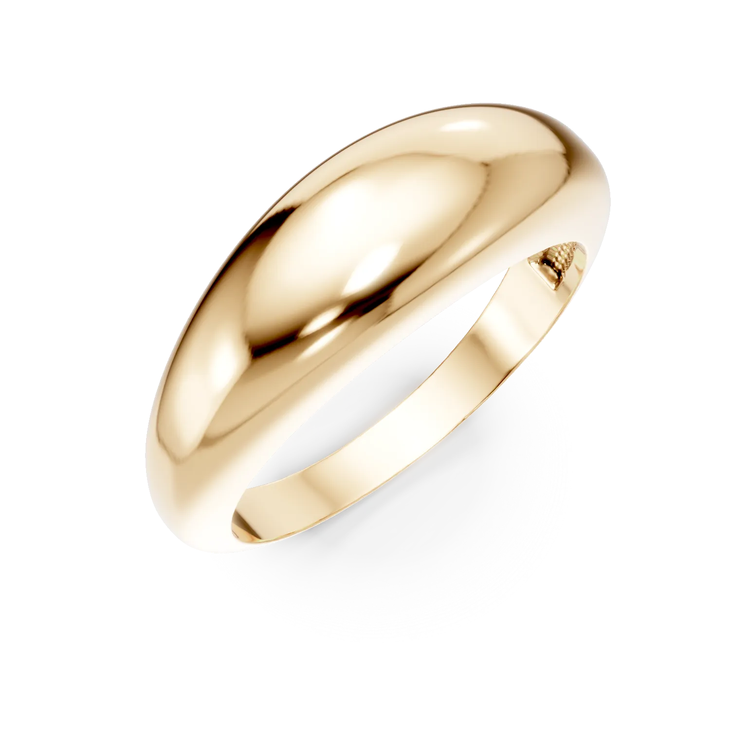 Inel supradimensionat din aur galben