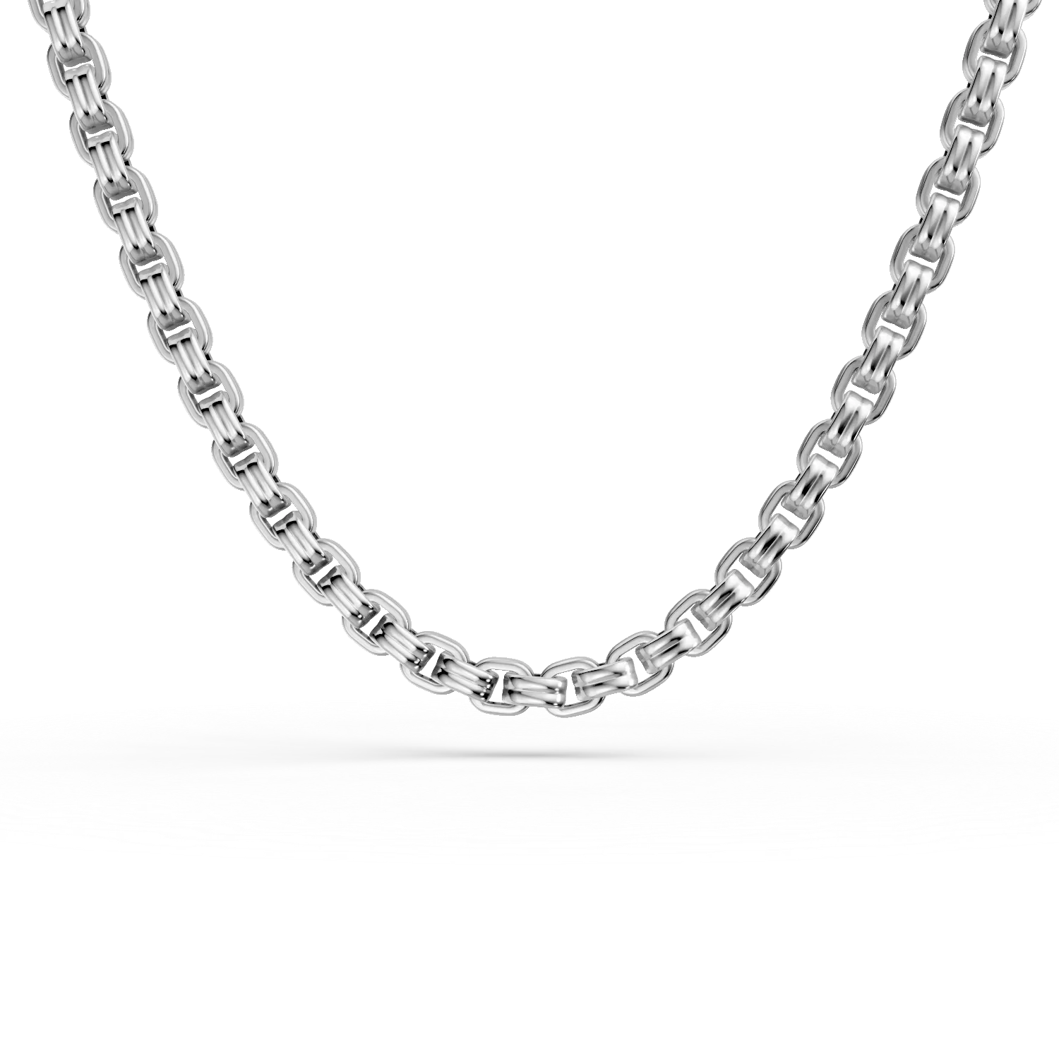 Lant din otel cu diamant de 0.002ct pentru barbati