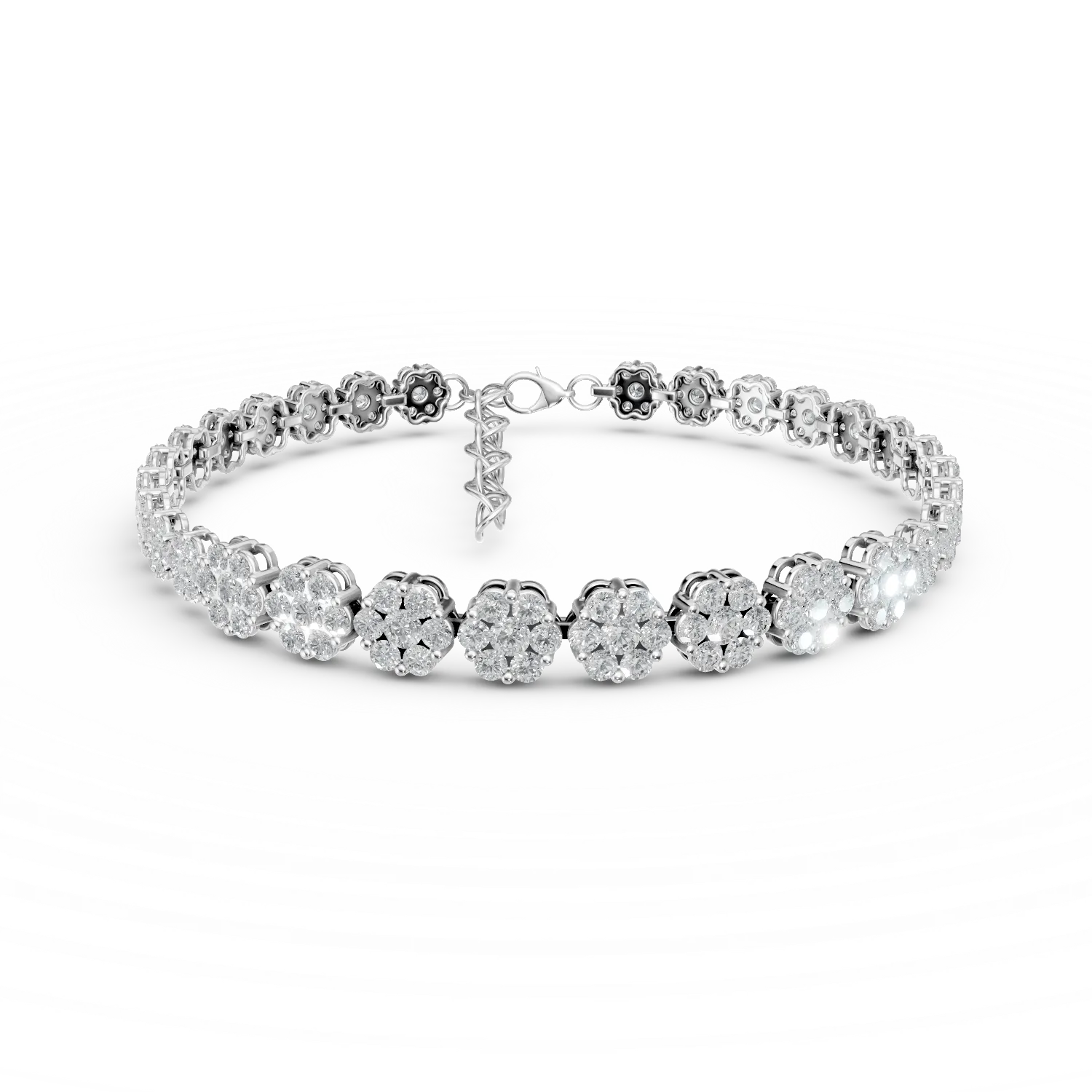 Bratara tennis din argint cu zirconii - imagine 7