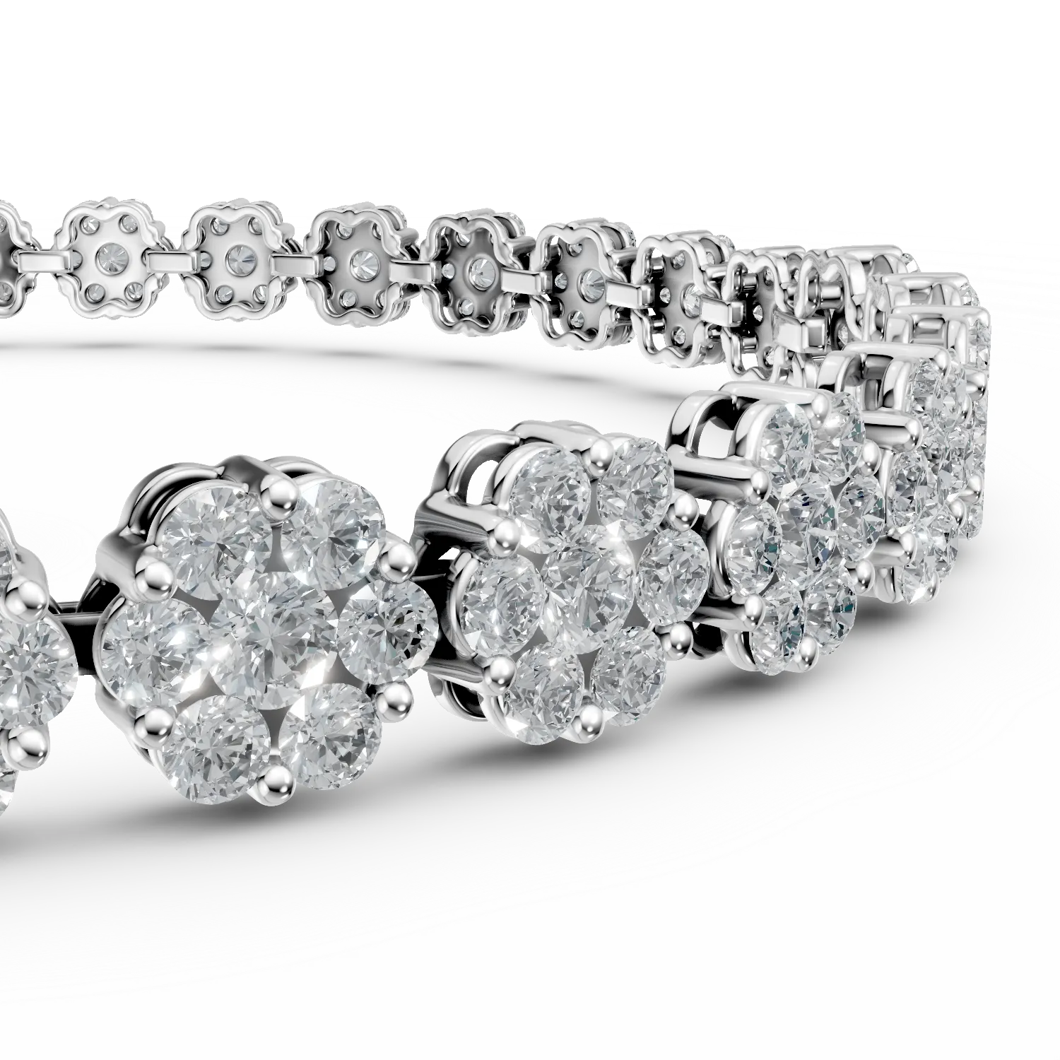 Bratara tennis din argint cu zirconii - imagine 2