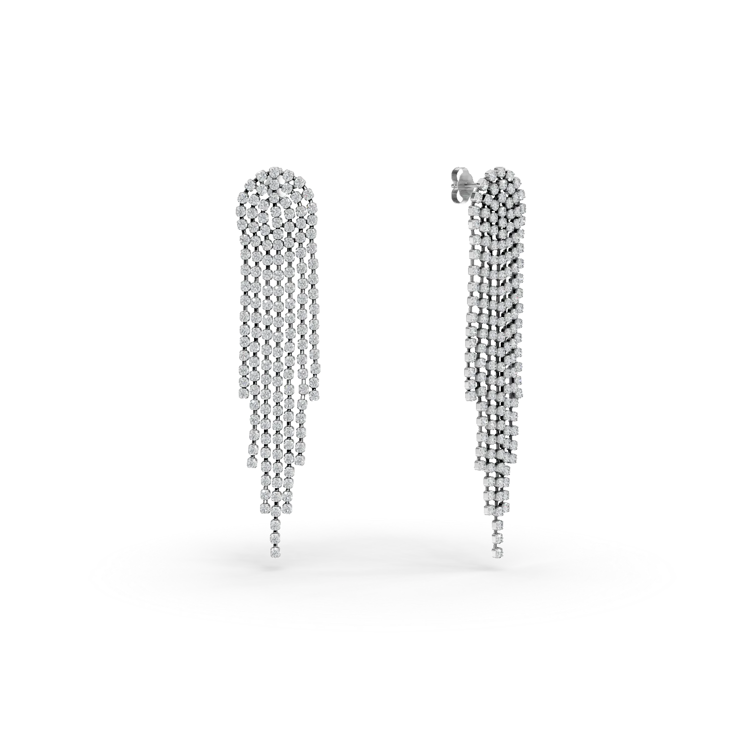 Cercei lungi din argint cu zirconia Apparel & Accessories > Jewelry > Earrings DAAR 2 Cercei lungi din argint cu zirconia Apparel & Accessories > Jewelry > Earrings DAAR 2
