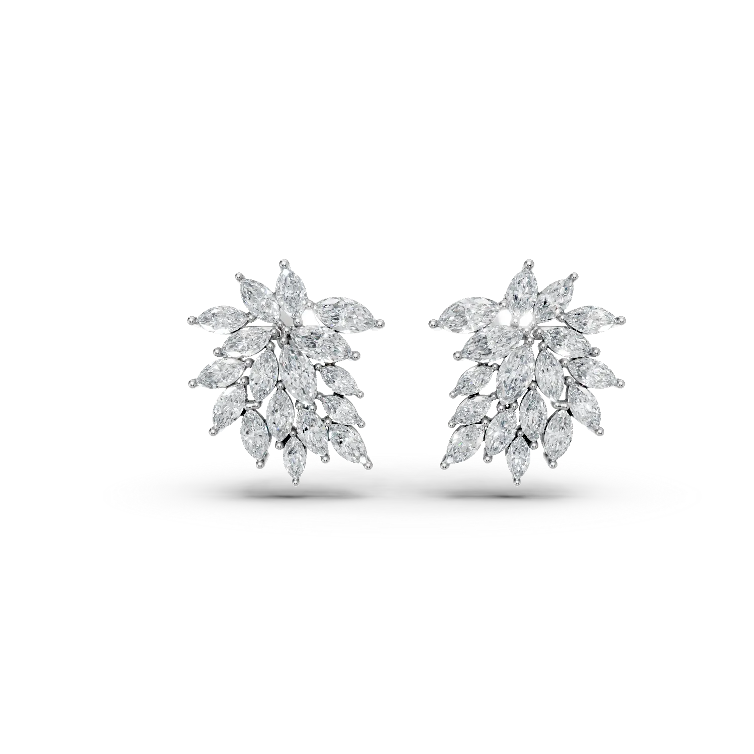 Cercei stud din argint cu zirconia