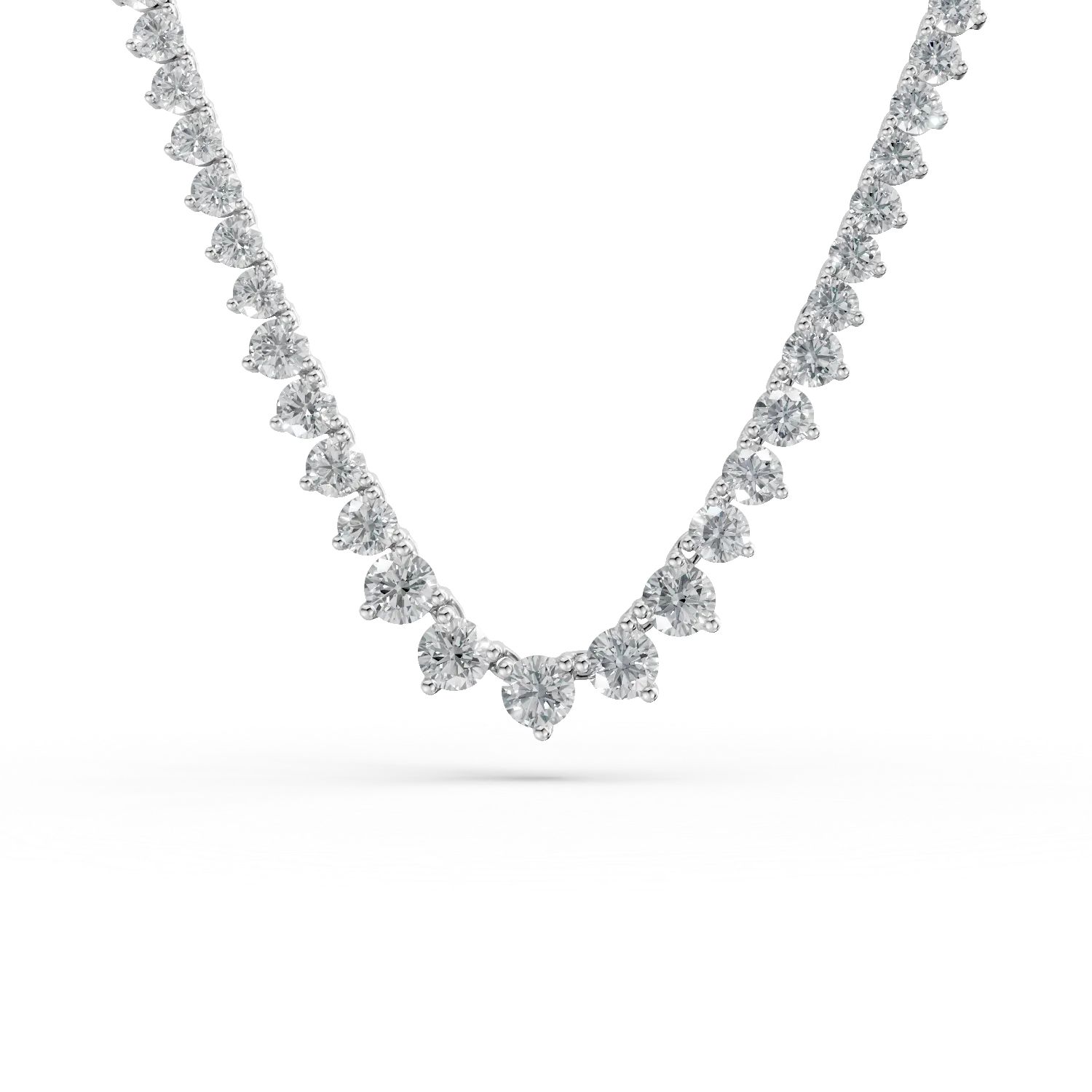 Colier tennis din argint cu zirconii