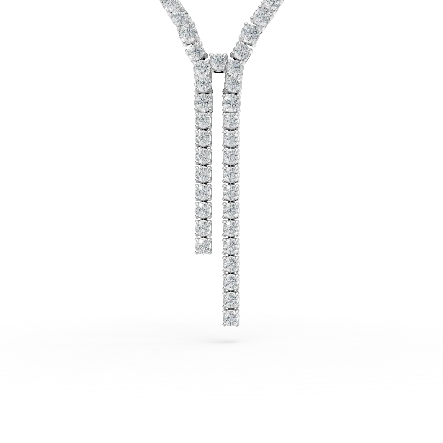 Colier tennis din argint cu zirconii