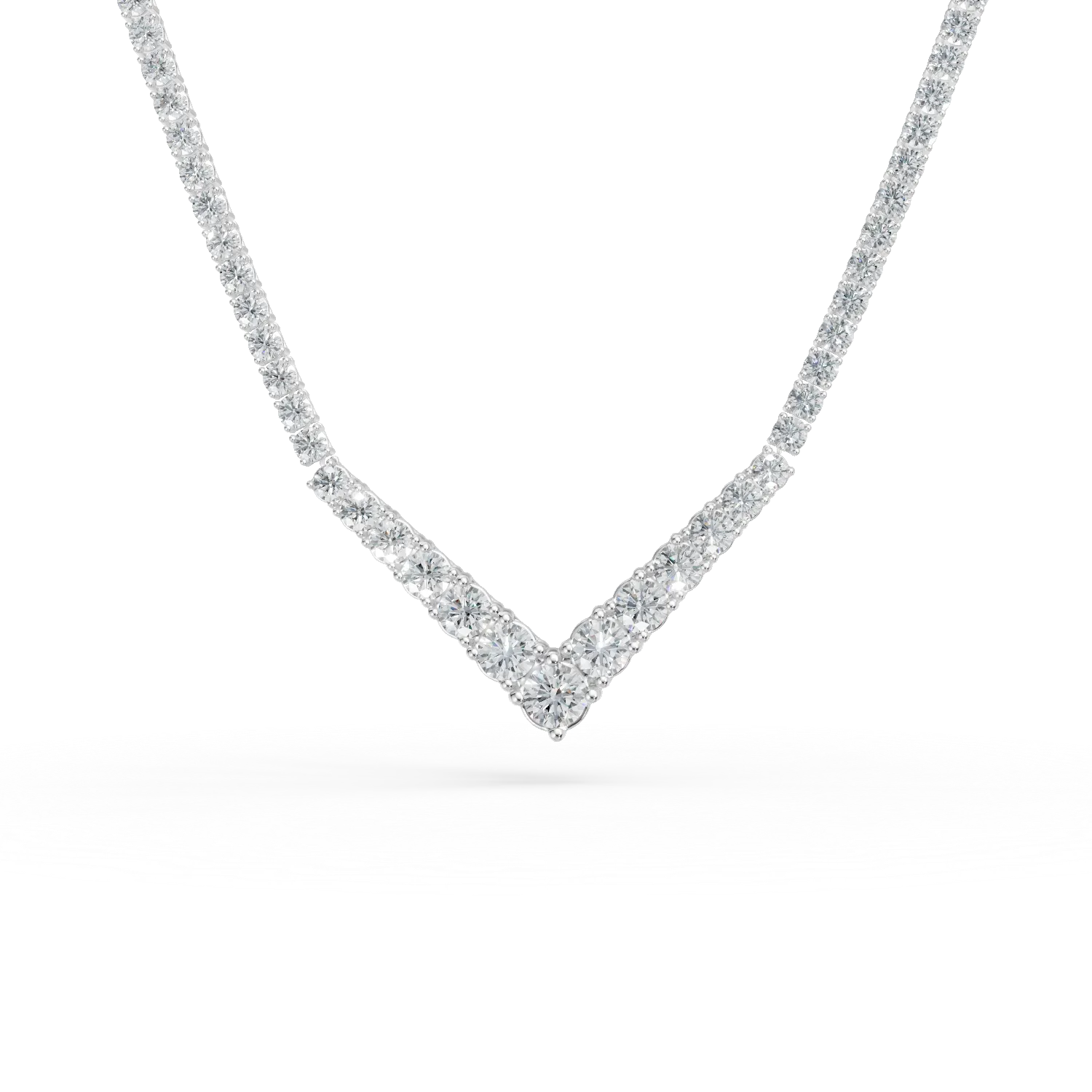 Colier tennis din argint cu zirconia - imagine 6