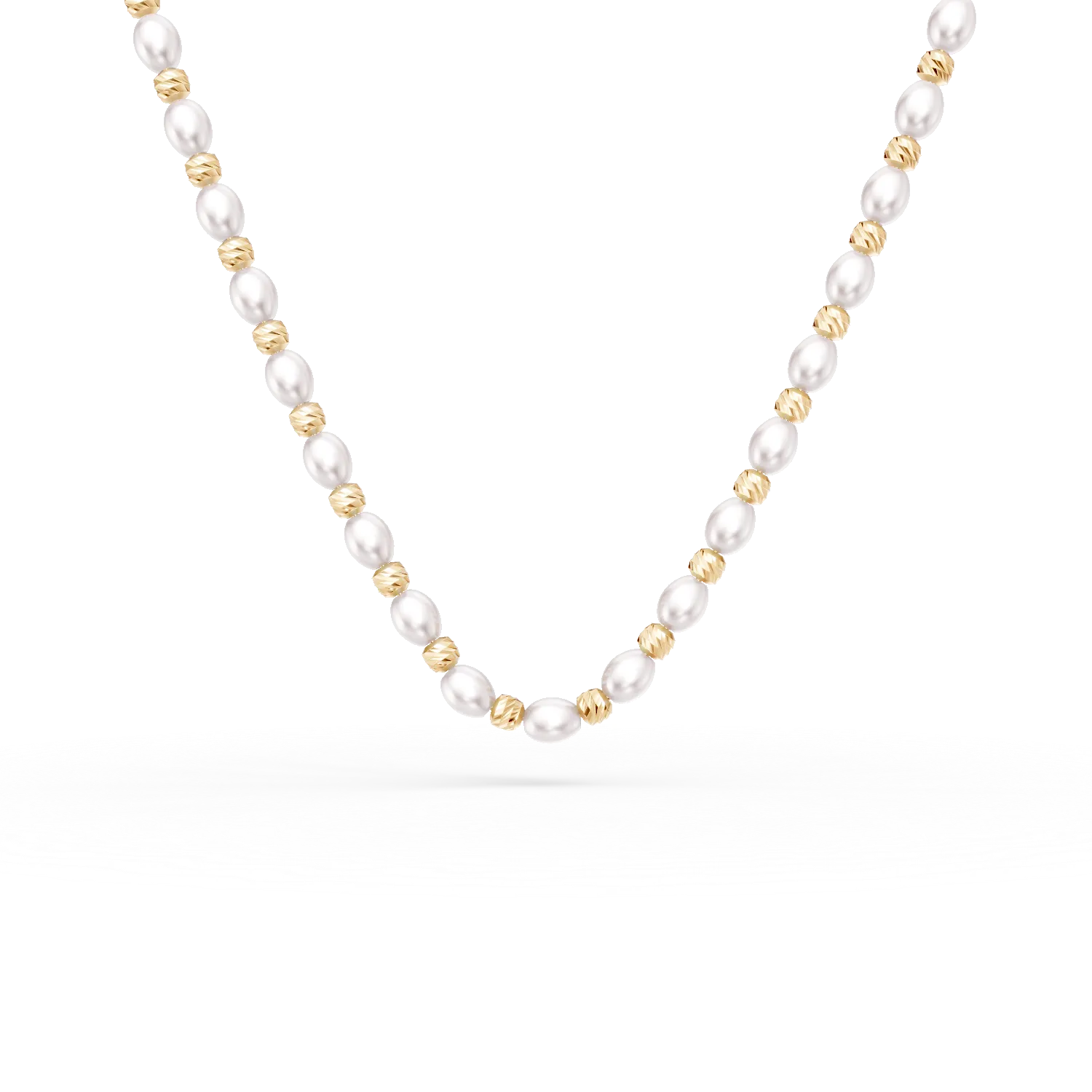 Colier din aur galben cu perle de cultura