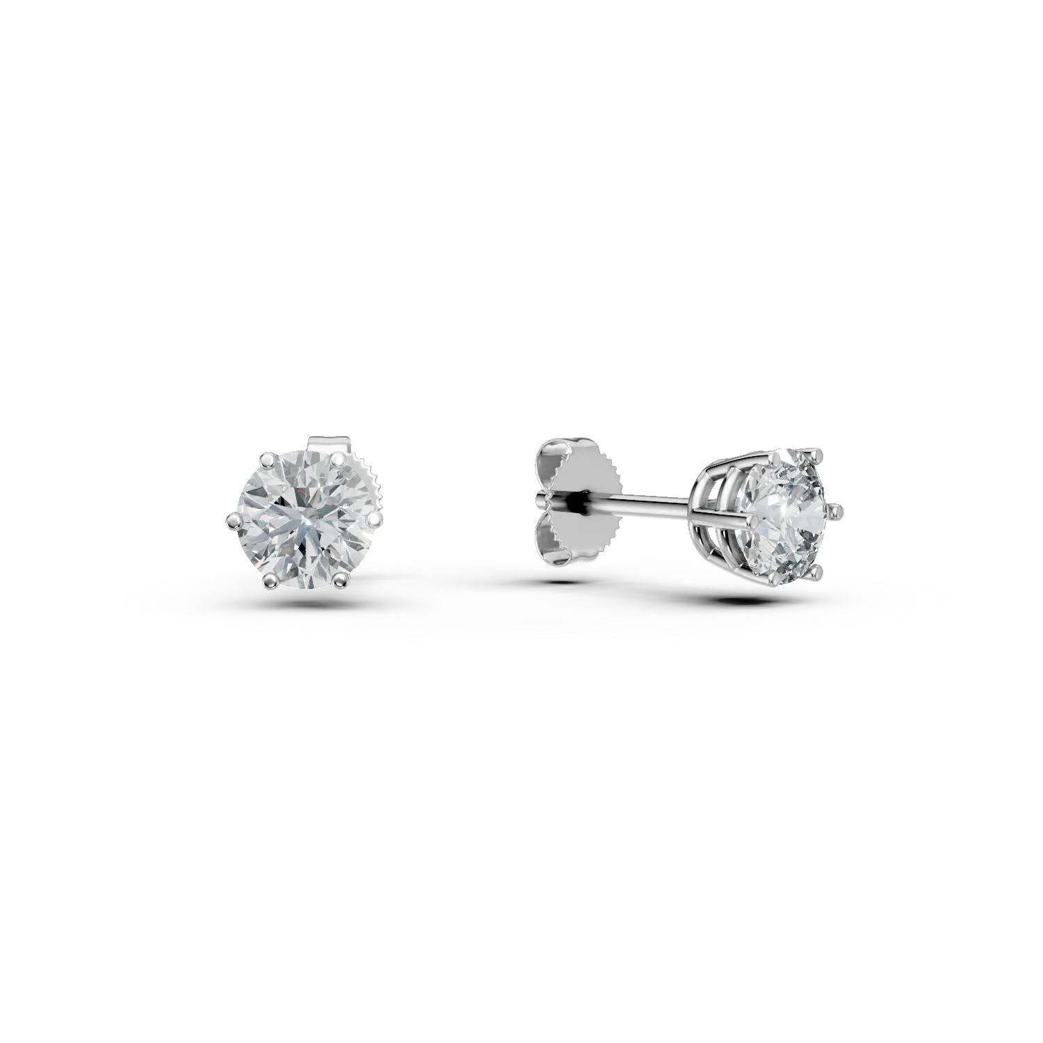 Cercei din aur alb cu zirconii solitaire Apparel & Accessories > Jewelry > Earrings DAAR 2 Cercei din aur alb cu zirconii solitaire Apparel & Accessories > Jewelry > Earrings DAAR 2