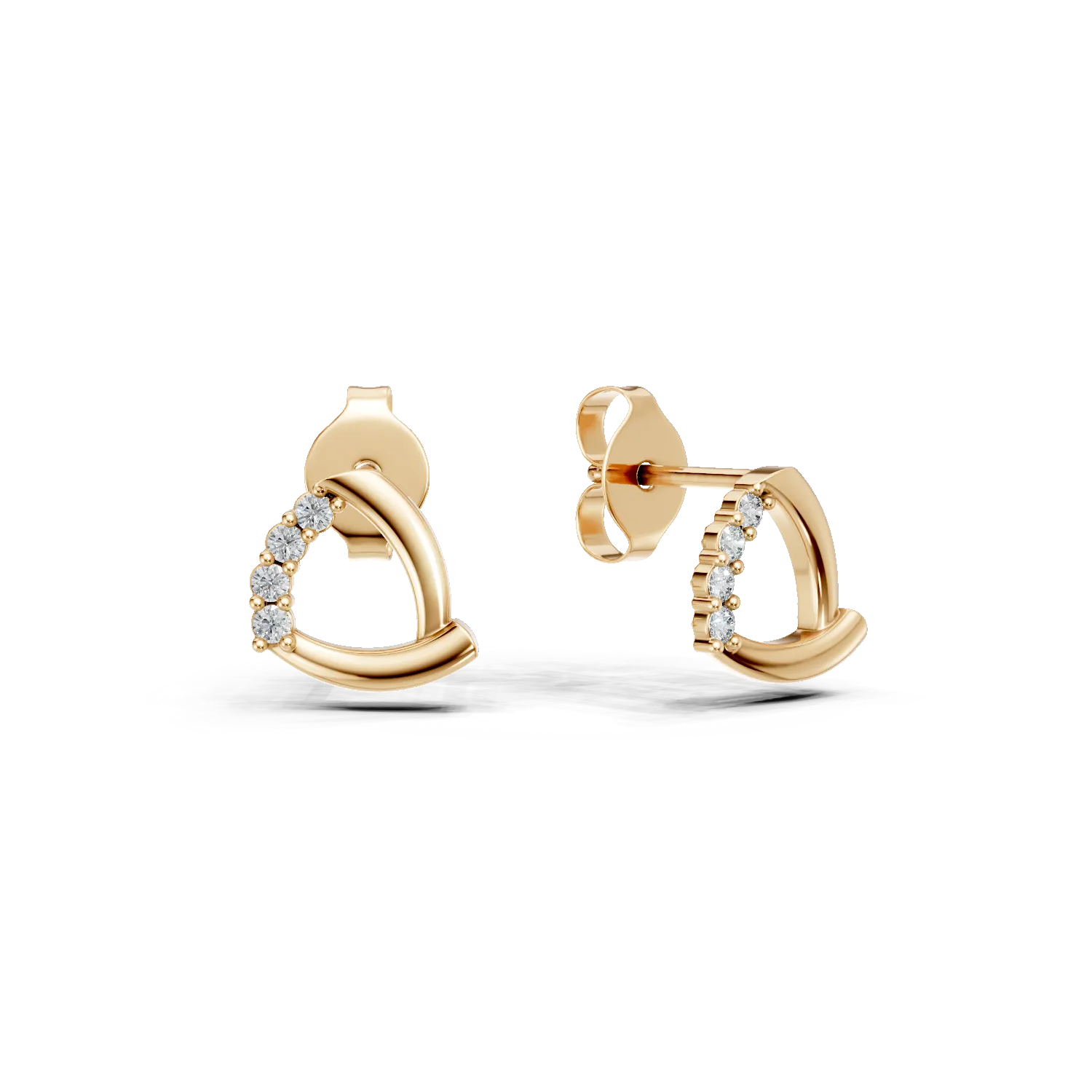 Cercei geometrici din aur galben cu zirconii Apparel & Accessories > Jewelry > Earrings DAAR 2 Cercei geometrici din aur galben cu zirconii Apparel & Accessories > Jewelry > Earrings DAAR 2