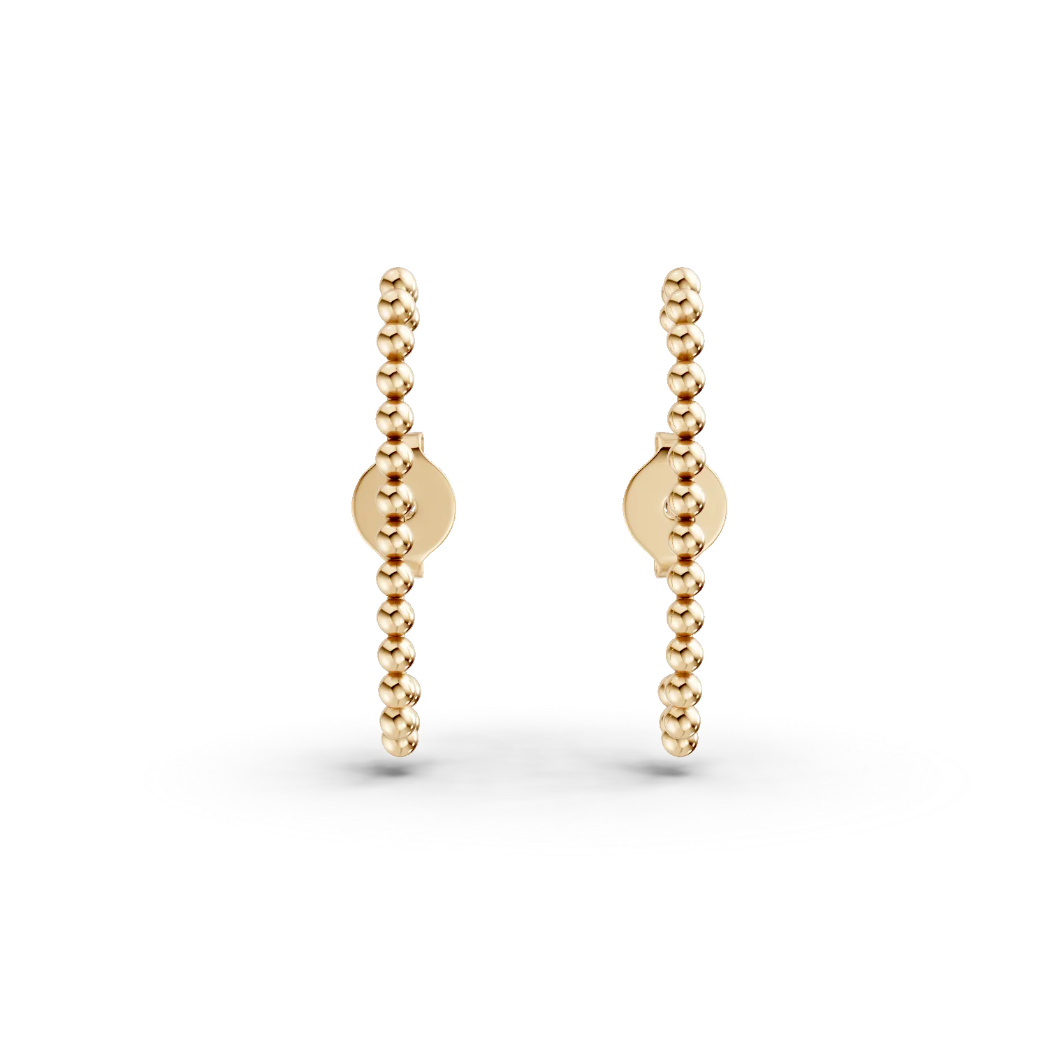 Cercei stud din aur galben